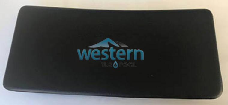 Front view of the Coleman Spa Replacement Small Headrest Pillow Black 856 - 102565. Western tub and pool 1-855-248-0777.