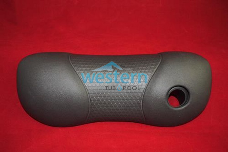 Front view of the Coleman Spas American Whirlpool Lounge Replacement Headrest Pillow Maax LA Spa Graphite - 110385. Western tub and pool 1-855-248-0777.