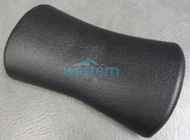 Front view of the Four Winds Coast Spa Replacement Headrest Pillow Black - CS-2011-4. Western tub and pool 1-855-248-0777.