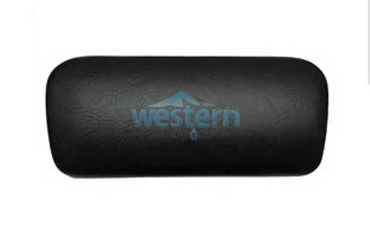 Front view of the Garden Leisure Spa Dynasty Replacement Headrest Pillow 1454 Black - 11328. Western tub and pool 1-855-248-0777.