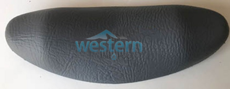 Front view of the LA SPA Replacement Headrest Pillow Silver 2 Pins 51010 Gray - FD-51010GP. Western tub and pool 1-855-248-0777.