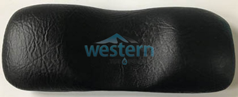 Front view of the Leisure Bay Replacement 11 Inch Headrest Pillow Black - 3200150. Western tub and pool 1-855-248-0777.