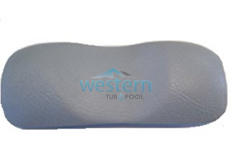 Front view of the Leisure Bay Spa Replacement Headrest Pillow 11 Inch Gray - 3200150G. Western tub and pool 1-855-248-0777.