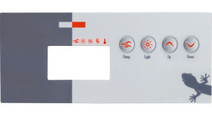 Gecko TSC-19 - Topside Control Overlay Sticker -1 Pump - Shop Western ...