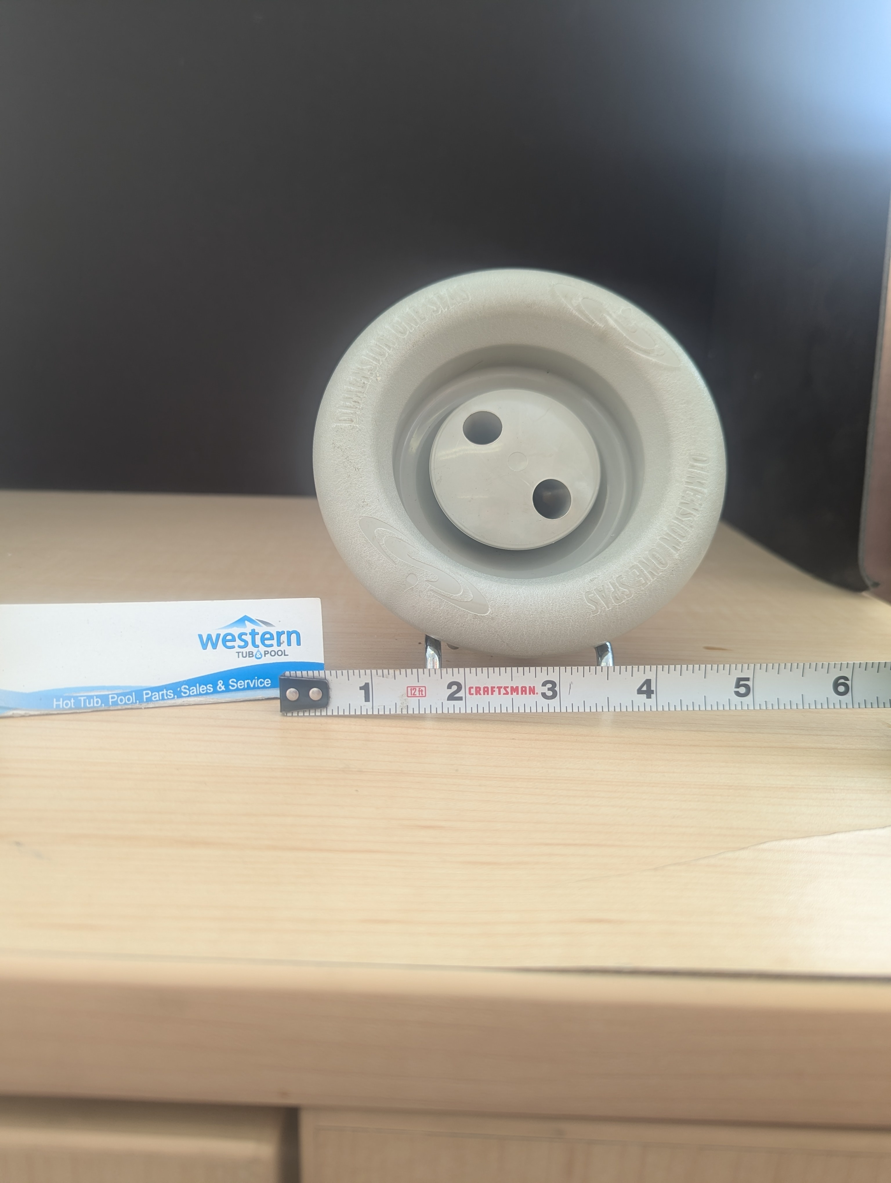 1000009211.jpg Restore Your Spa's Performance Replace your worn-out jets with the genuine Dimension One Recycled VCR Dual Rotator Clip-In Jet. Get the perfect fit and powerful massage action your spa deserves. Why Choose the VCR Dual Rotator? Don't settle for generic replacements. This authentic D1 jet is designed specifically for your Dimension One spa, ensuring seamless compatibility and restored hydrotherapy power. Powerful Dual Rotator Action Experience the difference of the VCR dual rotator nozzle. It delivers a dynamic, pulsating massage that targets deep tissue, melting away stress and tension. Sleek, Modern Design Featuring a smooth grey face and a substantial 5-inch diameter, this jet doesn't just work well—it looks great, refreshing the aesthetic of your hot tub. Easy Clip-In Installation No complex tools or professional help required. The convenient clip-in design allows for a quick and hassle-free installation, so you can get back to relaxing sooner. Technical Specifications Brand: Dimension One (D1) Type: VCR Dual Rotator Jet Face Size: 5-inch smooth grey face Installation Style: Clip-In Condition: Recycled Frequently Asked Questions Will this fit my Dimension One spa? This jet is designed for Dimension One spas that utilize the VCR jet system with a clip-in backing. Please check your existing jets to confirm they use the clip-in mechanism rather than a threaded one. What does "recycled" mean in this context? These are genuine Dimension One parts that have been reclaimed and inspected to ensure they function perfectly. It's an eco-friendly way to maintain your spa with authentic parts. Is the installation difficult? Not at all. The clip-in design allows you to simply snap the jet into the existing housing body in your spa shell. Get Your Spa Back to 100%. Don't let a broken jet ruin your relaxation. Order your Dimension One Recycled VCR Dual Rotator Clip-In Jet today and enjoy a premium massage experience again. Call us Today: 1-855-248-0777