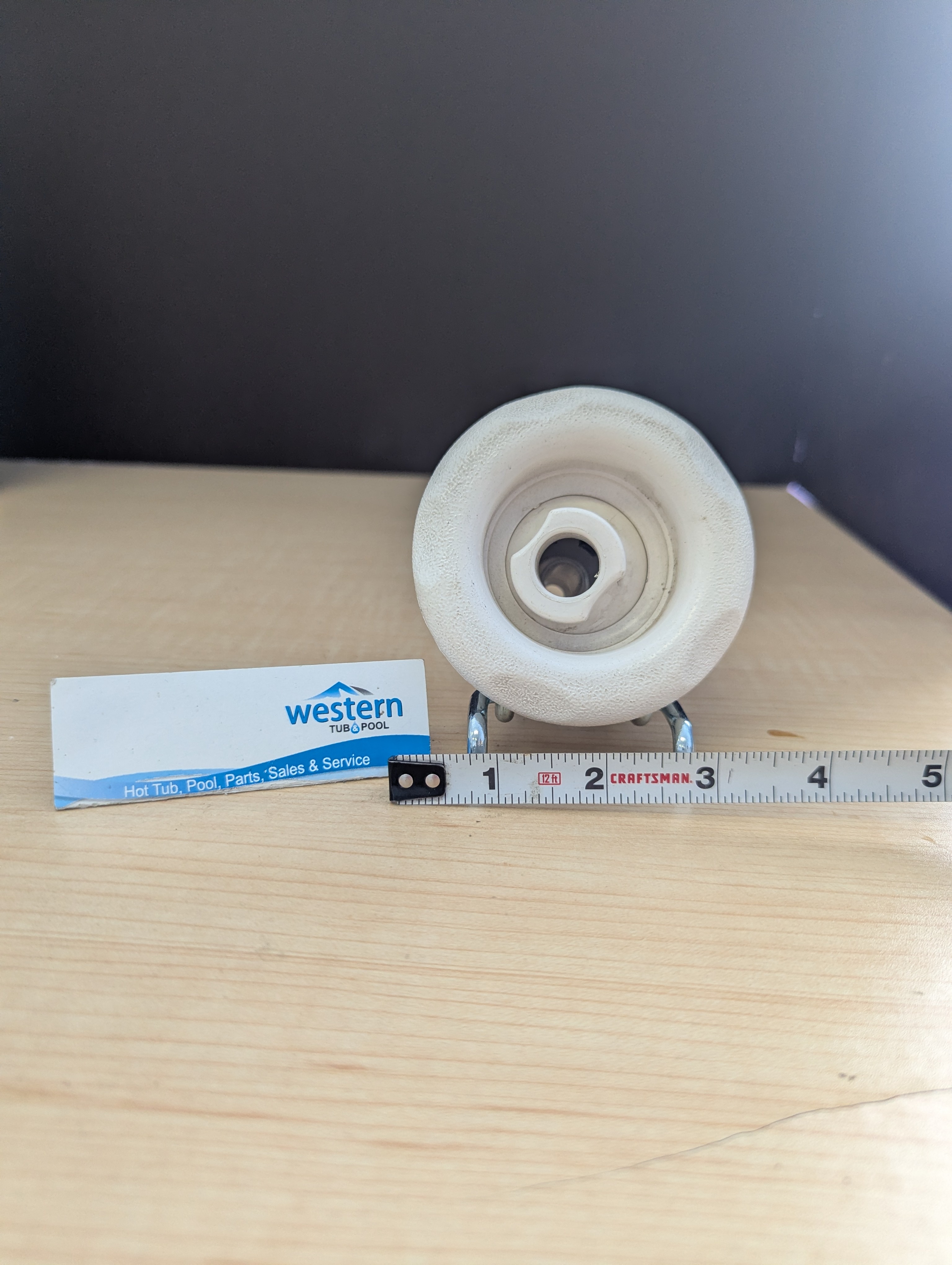 The Perfect Fit for Your Dynasty Spa   Upgrade your Dynasty Spa today with the Recycled Poly Storm Directional Jet Insert. This genuine replacement part delivers the powerful, targeted massage you've been missing, ensuring your spa experience is as relaxing as ever.  Restore Your Spa's Power Don't settle for generic parts that don't perform. This recycled white, 5-scallop face jet insert is specifically designed to work with your Dynasty Spa, providing a seamless replacement and restoring original functionality.  Simple, Secure Installation Get your spa back to peak condition in minutes. The simple clip-in design allows for quick and easy installation without needing special tools or professional help. Just snap it in place and enjoy.  Key Features: Product: Dynasty Spa Recycled Poly Storm Directional Jet Insert Part #: 10580 Compatibility: Designed for Dynasty Spas Installation: Easy clip-in design Color: White with a 5-scallop face Bring Your Spa Back to Life Order your genuine Dynasty Spa replacement jet today and feel the difference.  ***While there may be minor wear and discoloration due to the product being recycled, rest assured that all our jets are in good condition with durable snap-in clips.  ***Please note that the availability of this recycled part may vary based on stock. We strive to keep our inventory freshly rotated, so you can always find what you need. If this product is out of stock, please add it to your wish list to be notified when new stock arrives.      Call us today: 1-855-248-0777