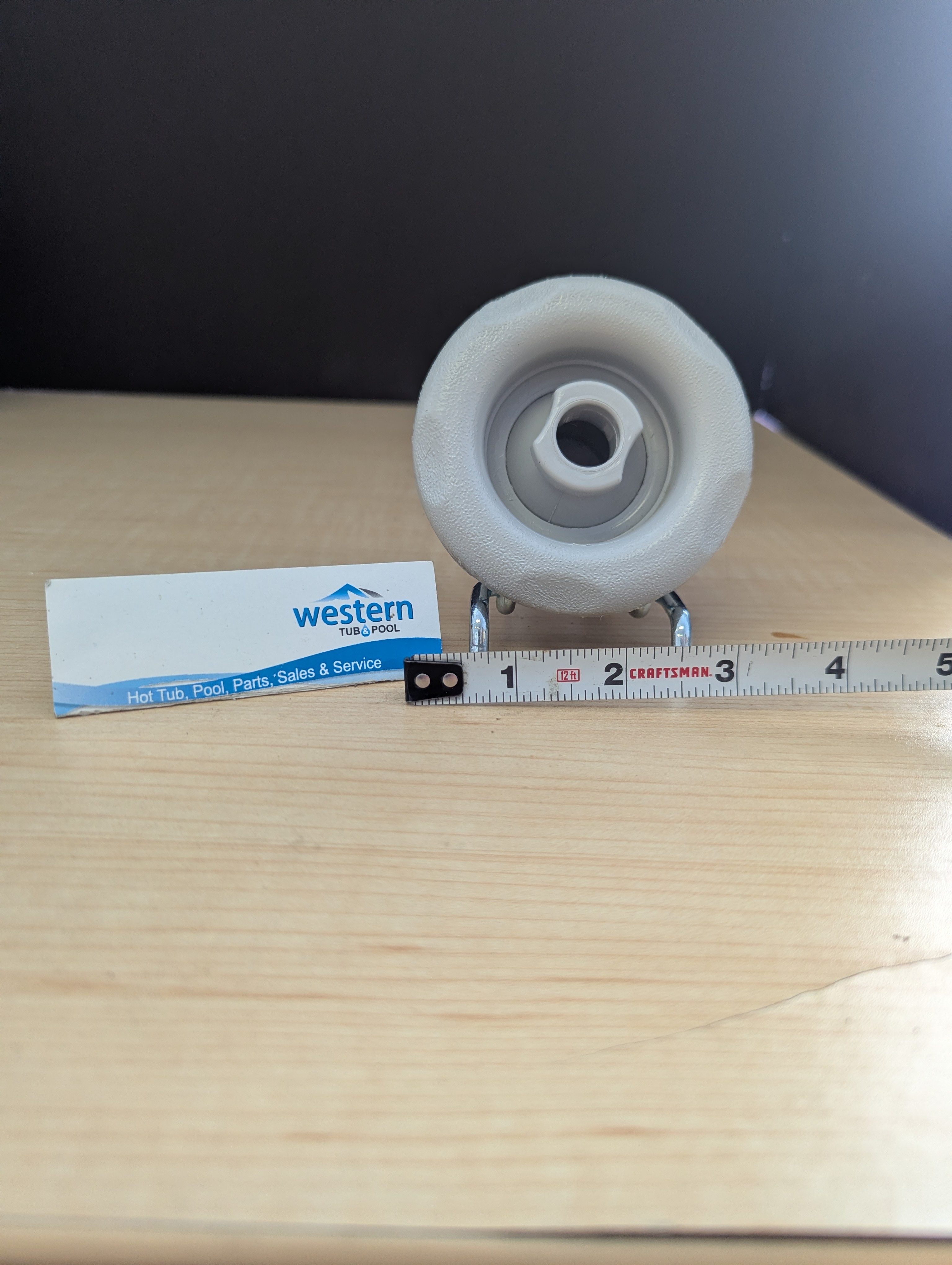 The Perfect Fit for Your Dynasty Spa Upgrade your Dynasty Spa today with the Recycled Poly Storm Directional Jet Insert. This genuine replacement part delivers the powerful, targeted massage you've been missing, ensuring your spa experience is as relaxing as ever.  Restore Your Spa's Power Don't settle for generic parts that don't perform. This recycled grey, 5-scallop face jet insert is specifically designed to work with your Dynasty Spa, providing a seamless replacement and restoring original functionality.  Simple, Secure Installation Get your spa back to peak condition in minutes. The simple clip-in design allows for quick and easy installation without needing special tools or professional help. Just snap it in place and enjoy.  Key Features: Product: Dynasty Spa Recycled Poly Storm Directional Jet Insert Part #: 10580 Compatibility: Designed for Dynasty Spas Installation: Easy clip-in design Color: Grey with a 5-scallop face Bring Your Spa Back to Life Order your genuine Dynasty Spa replacement jet today and feel the difference.  Call us today: 1-855-248-0777