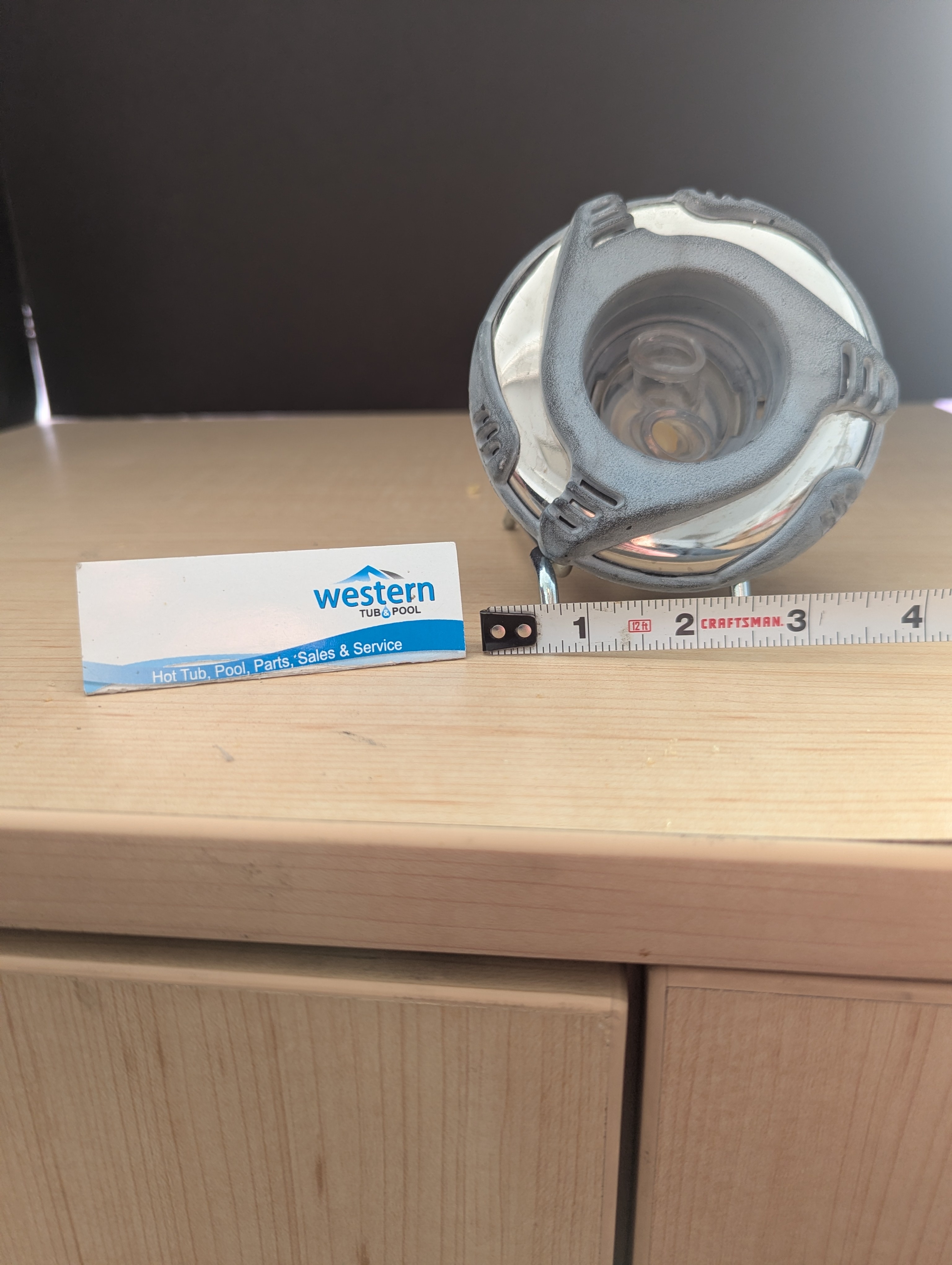 Recycled Dynasty LED Poly Storm Twin Roto Threaded Jet Insert with sleek 4" face Upgrade your Dynasty Spa with our Recycled Poly Storm LED Twin Roto Jet Insert. Designed for performance and ambiance, this jet delivers a powerful, swirling massage enhanced by brilliant LED lighting. Performance Meets Sustainability Why pay full price for brand new parts when you can get the same high-quality performance for a fraction of the cost? Our recycled jet inserts are inspected, cleaned, and ready to deliver the soothing hydrotherapy you love. The Perfect Blend of Power and Style Don't let a broken or outdated jet diminish your relaxation time. This replacement threaded jet insert brings new life to your spa with its dynamic performance and sleek design, ensuring every soak is a premium experience. Key Features: Dynamic Twin Roto Action: Enjoy a powerful, rotating water massage that works to soothe sore muscles and release tension. Integrated LED Lighting: Transform your spa's atmosphere with vibrant, built-in LED lights that create the perfect mood for evening relaxation. Original Sleek Black & Stainless Steel Trim: The modern black and stainless steel trim adds a touch of sophistication to your spa's Perfect Fit for Dynasty Spas: With a 4" face and a threaded body, this Poly Storm jet insert is engineered for a seamless and secure installation in compatible Dynasty Spas. Revitalize Your Spa Today Experience a more powerful massage and a stunning light show. This replacement jet insert is the simple, effective upgrade your Dynasty Spa deserves. Recycled from older Dynasty hot tub. This jet was originally black and stainless steel, however has faded due to age. ***While there may be minor wear and discoloration due to the product being recycled, rest assured that all our jets are in good condition. ***Please note that the availability of this recycled part may vary based on stock. We strive to keep our inventory freshly rotated, so you can always find what you need. If this product is out of stock, please add it to your wish list to be notified when new stock arrives. Call us today: 1-855-248-0777 Recycled Dynasty LED Poly Storm Twin Roto Threaded Jet Insert with sleek 4" face Upgrade your Dynasty Spa with our Recycled Poly Storm LED Twin Roto Jet Insert. Designed for performance and ambiance, this jet delivers a powerful, swirling massage enhanced by brilliant LED lighting. Performance Meets Sustainability Why pay full price for brand new parts when you can get the same high-quality performance for a fraction of the cost? Our recycled jet inserts are inspected, cleaned, and ready to deliver the soothing hydrotherapy you love. The Perfect Blend of Power and Style Don't let a broken or outdated jet diminish your relaxation time. This replacement threaded jet insert brings new life to your spa with its dynamic performance and sleek design, ensuring every soak is a premium experience. Key Features: Dynamic Twin Roto Action: Enjoy a powerful, rotating water massage that works to soothe sore muscles and release tension. Integrated LED Lighting: Transform your spa's atmosphere with vibrant, built-in LED lights that create the perfect mood for evening relaxation. Original Sleek Black & Stainless Steel Trim: The modern black and stainless steel trim adds a touch of sophistication to your spa's Perfect Fit for Dynasty Spas: With a 4" face and a threaded body, this Poly Storm jet insert is engineered for a seamless and secure installation in compatible Dynasty Spas. Revitalize Your Spa Today Experience a more powerful massage and a stunning light show. This replacement jet insert is the simple, effective upgrade your Dynasty Spa deserves. Recycled from older Dynasty hot tub. This jet was originally black and stainless steel, however has faded due to age. ***While there may be minor wear and discoloration due to the product being recycled, rest assured that all our jets are in good condition. ***Please note that the availability of this recycled part may vary based on stock. We strive to keep our inventory freshly rotated, so you can always find what you need. If this product is out of stock, please add it to your wish list to be notified when new stock arrives. Call us today: 1-855-248-0777