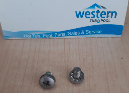  Heater connecter board retaining machine screws   used with balboa and gecko circuit boards and others that use these mounting screws recycled from decommissioned hot tub spas , replace your missing heater mounting screw or keep some on hand for spares to repair your hot tub Heater board retaining machine screws are essential components used in hot tub spas with Balboa, Gecko, and other popular circuit boards. These small but crucial screws are responsible for keeping the heater connectors securely mounted on the  the spa's lower control board. Whether you're a spa owner or a technician working on repairing hot tub heaters , it's important to have spare heater board retaining machine screws on hand. These screws can easily get lost during repairs or maintenance work, and having replacements readily available will save you time and hassle in the long run. One of the most common scenarios where heater board retaining machine screws are needed is when replacing a faulty circuit board. During this process, it's not uncommon for some of the original screws to become damaged or misplaced. By having spare screws on hand, you can quickly and easily secure the new circuit board without any delays. call for these and other items at western tub and pool 1-855-248-0777