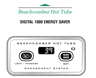  the Beach Comber Digital 1000 energy saver Topside Control topside control is an important component of your hot tub. It allows you to control and adjust various functions, such as temperature, jet settings, and lighting. In the downloadable guide, we will walk you through the steps of operating your topside control.