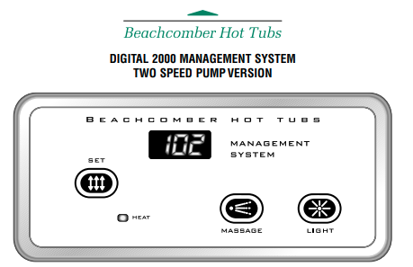  the  Beach Comber Digital 2000 2 pump Topside Control Download operation guide Topside Control topside control is an important component of your hot tub. It allows you to control and adjust various functions, such as temperature, jet settings, and lighting. In the downloadable guide, we will walk you through the steps of operating your topside control.