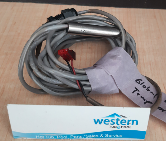 recycled arctic spa hot tub Arctic Temperature Regulation Probe repair for the Global Eco pak .  typical failure of the regulation probe will cause water to be colder or hotter than the set temp or the lower control will give a error code .           Recycled Replacement Arctic Spa Hot Tub - Temperature Regulation Probe  If you are a hot tub owner, then you know the importance of having your water at the right temperature. The hot tub experience is all about relaxation and comfort, and that is why it is crucial to have a working temperature regulation probe. However, like any other part of your hot tub system, the temperature regulation probe can fail over time.   At Western tub and pool , we understand the need for sustainable and eco-friendly solutions in today's world. That is why we offer recycled replacement parts for our hot tubs, including the temperature regulation probe for our Global Eco Pak. This not only helps reduce waste but also provides a cost-effective option for our customers.   Commonly, when a temperature regulation probe fails, it can cause the water in your hot tub to be either too hot or too cold compared to the set temperature. This can disrupt your hot tub experience and also potentially damage other components of your system. In some cases, this may even trigger an error code on your lower control panel.   Instead of purchasing a brand new replacement part at a high cost, you can opt for our recycled alternative. Our team carefully removes these probes from decommissioned spa systems and hot tubs and ensures they are in good working condition before recycling them back into use.   By choosing our recycled replacement Arctic Spa Hot Tub - Temperature Regulation Probe, you not only contribute to a greener environment but also save on costs while still enjoying the benefits of a properly regulated hot tub temperature. So why not opt for an eco-friendly solution and make your hot tub experience even better? Contact us today at Western Tub and Pool for more information on our recycled replacement parts.