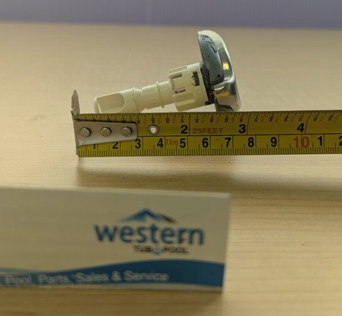 Recycled Dynasty Spas Cluster Storm Pulsator Jet Insert with 2" Face   Enhance your spa experience with the Recycled Dynasty Spas Cluster Storm Pulsator Jet Insert. Designed with a sleek 2-inch snap-in face, the pulsator design ensures an invigorating water flow, perfect for targeting sore muscles and creating a soothing massage effect. Its durable construction ensures long-lasting performance, making it a perfect replacement or upgrade for your spa. Easy to install, the snap-in design allows for a hassle-free setup, letting you enjoy a rejuvenating massage in no time. Ideal for targeting tension and promoting relaxation, this Recycled Cluster Storm Pulsator Jet Insert is a must-have for any spa enthusiast.  With its versatile design, the Recycled Cluster Storm Pulsator Jet Insert is compatible with a wide range of spa systems, ensuring you can upgrade your current setup without difficulty. The the pulsator design ensures an invigorating water flow, perfect for targeting sore muscles and creating a soothing massage effect, providing a therapeutic spa experience from the comfort of your home. Whether you're looking to enhance your relaxation routine or elevate your spa's functionality, this recycled jet insert delivers exceptional performance and comfort.  Recycled from older Dynasty hot tub. This jet was originally black and stainless steel, however has faded due to age.   ***While there may be minor wear and discoloration due to the product being recycled, rest assured that all our jets are in good condition with durable snap-in clips.  ***Please note that the availability of this recycled part may vary based on stock. We strive to keep our inventory freshly rotated, so you can always find what you need. If this product is out of stock, please add it to your wish list to be notified when new stock arrives. 