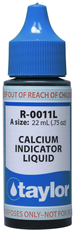 Calcium Indicator Liquid - .75oz Dropper Bottle What is Calcium Indicator Liquid? Calcium Indicator Liquid is a solution used for testing and monitoring the calcium levels in hot tub water. Why is it important to test for calcium levels in hot tub water? Calcium plays a vital role in maintaining the overall health and balance of hot tub water. Low levels of calcium can lead to corrosion of the hot tub's metal components, while high levels can cause cloudy and hard water. Additionally, proper calcium levels are essential for ensuring the effectiveness of other chemicals, such as chlorine or bromine, in sanitizing the water. How to use Calcium Indicator Liquid To use Calcium Indicator Liquid, simply fill the dropper with the solution and add drops into a water sample taken from the hot tub. The color of the water will change based on the calcium levels present, allowing you to determine if your water's calcium levels are within the recommended range. Tips for maintaining proper calcium levels in hot tub water Test your hot tub's calcium levels regularly - It is recommended to test for calcium levels at least once a week to ensure they are within the recommended range. Balance other chemicals first - Before adjusting calcium levels, make sure your hot tub's pH and alkalinity levels are balanced. This will help prevent any potential chemical reactions that can affect the accuracy of your calcium testing. Use Calcium Hardness Increaser or Reducer - If your hot tub's calcium levels are too low, use a Calcium Hardness Increaser to raise them. If they are too high, use a Calcium Reducer to bring them back into the recommended range. Drain and refill your hot tub - If your hot tub's calcium levels are consistently too high, it may be necessary to drain and refill the water. This will help reset the calcium levels and maintain proper balance. Maintaining proper calcium levels in hot tub water is crucial for both the longevity and enjoyment of your hot tub. Regular testing with Calcium Indicator Liquid and taking appropriate actions to adjust levels as needed will ensure a clean and healthy hot tub experience. So, it is essential to include this solution in your regular hot tub maintenance routine. Happy soaking!