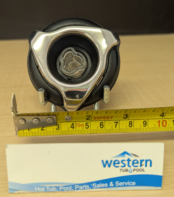 Dynasty Spas Mini Storm Directional LED Jet Insert with 3" Face Enhance your spa experience with the Replacement Dynasty Spas Mini Storm Directional LED Jet Insert. Designed with a sleek 3-inch snap-in face, the jet can be adjusted to any direction to point a single, powerful stream of water towards a specific area, where you need it most. Its durable construction ensures long-lasting performance, making it a perfect replacement or upgrade for your spa and the LED lights will turn your evening soak into a mesmerising light show. Easy to install, the snap-in design allows for a hassle-free setup, letting you enjoy a rejuvenating massage in no time. Ideal for targeting tension and promoting relaxation, this Replacement Mini Storm directional LED Jet Insert is a must-have for any spa enthusiast. With its versatile design, the Replacement Mini Storm Directional LED Jet Insert is compatible with a wide range of spa systems, ensuring you can upgrade your current setup without difficulty. The jet can be adjusted to point any direction, creating a dynamic water flow that focuses on sore muscles and relieves built-up stress, providing a therapeutic spa experience from the comfort of your home. Whether you're looking to enhance your relaxation routine or elevate your spa's functionality, this recycled jet insert delivers exceptional performance and comfort. What are you waiting for? Upgrade your spa today with the Mini Storm Directional LED Jet by Dynasty today! Call us at 1-855-248-0777