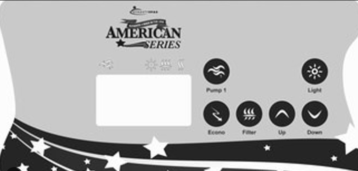 Replacement Dynasty K-85 Topside Control Overlay - 1 Pump   With American Series logo.  used in with in.xe systems part 14236  protects the topside controller  replace your worn , damaged overlay  Dynasty replacement topside control overlay. Upgrade your spa or hot tub with the Dynasty K-85 Topside Control Overlay featuring the iconic Dynasty logo. Compatible with in.xe systems using the k-85 topside control , this replacement  adds a touch of sophistication and personalization to your spa experience.  But it's not just about aesthetics. The K-85 overlay serves an important function - protecting your topside controller from wear and tear. Over time, constant use and exposure to elements can cause damage to your original overlay, making it difficult to read or operate properly.  With the Dynasty K-85 Topside Control Overlay, you can easily replace your worn or damaged part without having to replace the entire topside controller. This not only saves you time and money, but also ensures that your spa remains in top working condition.  The overlay is designed to fit perfectly on your existing topside control, ensuring a seamless transition and hassle-free installation process. Made from high-quality materials, it can withstand daily use and exposure to water and chemicals without deteriorating.  In addition to its durability, the K-85 overlay features an easy-to-read design with clear labels for each function. This makes it easier for users to navigate through the various settings and programs of their spa without any confusion.  Upgrade your spa experience with the Dynasty K-85 Topside Control Overlay today. Not only will it enhance the functionality and aesthetics of your spa, but it will also provide you with peace of mind knowing that you have a reliable and durable control panel at your fingertips.  Looking for other accessories to improve your spa experience? Check out our range of hot tub covers, filters, and chemicals to keep your spa clean and well-maintained. We also offer a variety of spa steps and handrails to make getting in and out of your spa safe and easy.  At Western Tub and Pool we are committed to providing our customers with high-quality products that enhance their relaxation and enjoyment. Our team is dedicated to constantly innovating and improving our products, ensuring that every spa owner has the best experience possible. Upgrade your spa today!