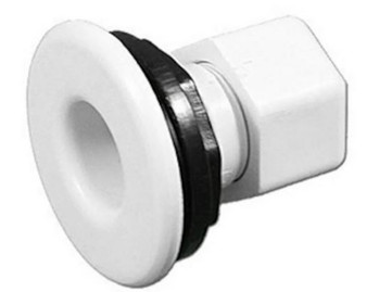 Waterway Wet Well Thermo Sensor - White   A wet well thermo sensor is a water temperature sensor in a hot tub that sits in a "wet well," a plumbing fitting that allows the sensor to measure the actual water temperature by being surrounded by the water, rather than by being directly in the water. It consists of a small metal bulb or probe at the end of a waterproof cable, which sends an electrical signal to the hot tub's control system to display and regulate the water temperature.  With this innovative addition to your spa setup, you can say goodbye to temperature worries and hello to the perfect soak every time.