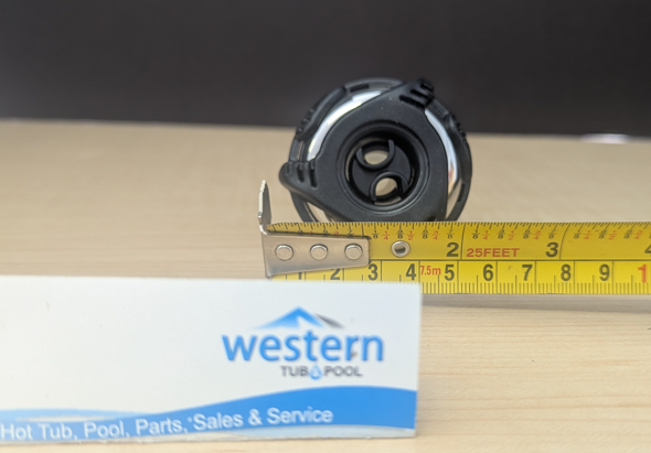 Dynasty Spa Replacement 2010 Cluster Storm Pulsator Thread In Jet Insert - Trix Esc   Relax and rejuvenate like never before with the Replacement Dynasty Spa Pulsator Cluster Storm Jet Insert. Unwind as the powerful jets deliver a therapeutic massage tailored to melt your stress away.  Upgrade your hot tub experience today with the premium replacement Pulsator Cluster Storm Jet Insert with a sleek 2 1/4" face. Designed for Dynasty Spa models, this Trix esc style high-quality jet insert features a sleek black/metallic trim and a durable build to ensure long-lasting performance. The thread-in design makes installation simple and secure, while the pulsator functionality delivers a soothing, therapeutic massage experience. Perfect for relaxing after a long day, this replacement jet insert brings luxury and comfort right to your spa. Don't just soak—elevate your moments of relaxation. Shop now and bring the ultimate comfort to your hot tub!