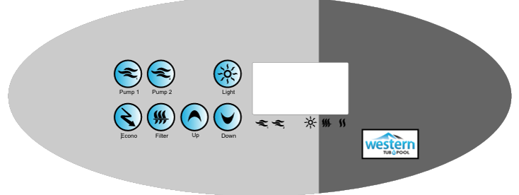 Replacement K-52 topside control overlay - 7 Button 2 Pump Used in with in.xe systems Protects the topside controller Replace your worn , damaged overlay Replacement topside control overlay. Upgrade your spa or hot tub with the K-52Topside Control Overlay. Compatible with in.xe systems using the k-52 topside control , this replacement part adds a touch of sophistication and personalization to your spa experience. But it's not just about aesthetics. The K-52 overlay serves an important function - protecting your topside controller from wear and tear. Over time, constant use and exposure to elements can cause damage to your original overlay, making it difficult to read or operate properly. With the K-52 Topside Control Overlay, you can easily replace your worn or damaged part without having to replace the entire topside controller. This not only saves you time and money, but also ensures that your spa remains in top working condition. The overlay is designed to fit perfectly on your existing topside control, ensuring a seamless transition and hassle-free installation process. Made from high-quality materials, it can withstand daily use and exposure to water and chemicals without deteriorating. In addition to its durability, the K-52 overlay features an easy-to-read design with clear labels for each function. This makes it easier for users to navigate through the various settings and programs of their spa without any confusion. Upgrade your spa experience with the K-52 Topside Control Overlay today. Not only will it enhance the functionality and aesthetics of your spa, but it will also provide you with peace of mind knowing that you have a reliable and durable control panel at your fingertips. Looking for other accessories to improve your spa experience? Check out our range of hot tub covers, filters, and chemicals to keep your spa clean and well-maintained. We also offer a variety of spa steps and handrails to make getting in and out of your spa safe and easy. At Western Tub and Pool we are committed to providing our customers with high-quality products that enhance their relaxation and enjoyment. Our team is dedicated to constantly innovating and improving our products, ensuring that every spa owner has the best experience possible. Upgrade your spa today!