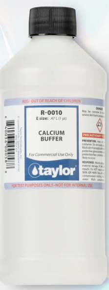 Taylor Calcium Buffer - 16oz Bottle Calcium buffer is an essential chemical compound used in hot tubs to maintain the ideal water balance and prevent scaling or corrosion. It is commonly found in liquid form, usually in a dropper bottle, making it easy to add the right amount to your hot tub. Why Use Calcium Buffer? The main purpose of using calcium buffer in your hot tub is to prevent water hardness and balance the pH levels. Water hardness refers to the amount of calcium and magnesium ions present in water, which can lead to scaling on hot tub surfaces and plumbing if left unchecked. By adding calcium buffer to your hot tub, you are increasing the level of calcium ions in the water, making it less aggressive and reducing the chances of scale formation. When it comes to pH balance, calcium buffer plays a crucial role in maintaining the level around 7.4-7.6, which is considered ideal for hot tubs. This is important because acidic water can cause damage to hot tub equipment and irritate the skin of bathers. By using calcium buffer, you are effectively neutralizing any excess acidity in the water and keeping it at optimal levels. Additionally, using calcium buffer can also extend the lifespan of your hot tub by preventing corrosion and scale buildup. This means fewer repairs and replacements for you in the long run. How to Use Calcium Buffer Using calcium buffer in your hot tub is a simple and straightforward process. The first step is to test the water using a testing kit to determine the current levels of calcium hardness and pH. Based on the results, you can then add the appropriate amount of calcium buffer to your hot tub. It is always recommended to add small amounts at a time and regularly test the water to ensure it stays within the desired range. *It is important to note that different types of hot tubs may require different amounts of calcium buffer, so always follow the manufacturer's instructions or consult with a professional if you are unsure. Other Tips for Maintaining Water Balance Apart from using calcium buffer, there are other steps you can take to maintain the water balance in your hot tub. Regularly cleaning and draining your hot tub, as well as properly sanitizing it, can also help prevent scaling and corrosion. Additionally, make sure to regularly test and adjust the pH levels and alkalinity of your hot tub water to keep it balanced. Calcium buffer is an important component of hot tub maintenance and water balance. By using it regularly, you can prevent scaling and corrosion, as well as maintain the ideal pH levels for a comfortable and safe soaking experience. Remember to always follow proper usage guidelines and regularly test your hot tub water to ensure it stays within the desired range. By taking these steps, you can enjoy your hot tub for years to come. So, make sure to always have a bottle of calcium buffer on hand for a hassle-free and enjoyable hot tub experience. Happy soaking!