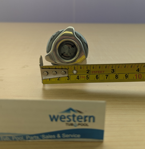 Recycled Dynasty Spas Cluster Storm Pulsator Jet Insert with 2" Face   Enhance your spa experience with the Recycled Dynasty Spas Cluster Storm Pulsator Jet Insert. Designed with a sleek 2-inch snap-in face, the pulsator design ensures an invigorating water flow, perfect for targeting sore muscles and creating a soothing massage effect. Its durable construction ensures long-lasting performance, making it a perfect replacement or upgrade for your spa. Easy to install, the snap-in design allows for a hassle-free setup, letting you enjoy a rejuvenating massage in no time. Ideal for targeting tension and promoting relaxation, this Recycled Cluster Storm Pulsator Jet Insert is a must-have for any spa enthusiast.  With its versatile design, the Recycled Cluster Storm Pulsator Jet Insert is compatible with a wide range of spa systems, ensuring you can upgrade your current setup without difficulty. The the pulsator design ensures an invigorating water flow, perfect for targeting sore muscles and creating a soothing massage effect, providing a therapeutic spa experience from the comfort of your home. Whether you're looking to enhance your relaxation routine or elevate your spa's functionality, this recycled jet insert delivers exceptional performance and comfort.  Recycled from older Dynasty hot tub. This jet was originally black and stainless steel, however has faded due to age.   ***While there may be minor wear and discoloration due to the product being recycled, rest assured that all our jets are in good condition with durable snap-in clips.  ***Please note that the availability of this recycled part may vary based on stock. We strive to keep our inventory freshly rotated, so you can always find what you need. If this product is out of stock, please add it to your wish list to be notified when new stock arrives. 