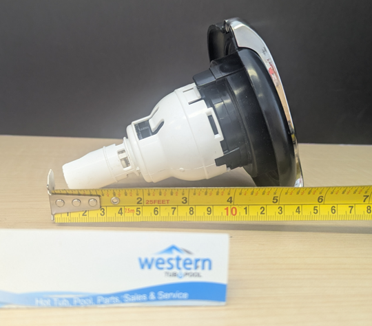 Dynasty Spas Replacement Power Storm Resonator Jet Insert with 5" Face Upgrade Your Hot Tub Experience with Dynasty Spa Accessories! Our collection of premium jet inserts is designed to deliver the ultimate in relaxation and therapeutic relief. Featuring the Power Storm Jet insert with sleek black and stainless steel trim, these jets provide an exceptional combination of durability and elegance. Engineered for powerful yet smooth water flow, they target key muscle groups, easing tension and soothing soreness after a long day. The easy-to-install clip-in design ensures a secure fit, so you can upgrade your spa effortlessly. Paired with high-quality materials that resist wear and tear, these jet inserts are built to last, ensuring your spa remains in peak condition for years to come. Don't settle for less—choose top-tier components designed for comfort, performance, and style. Shop now and elevate your spa time to the ultimate level of relaxation!