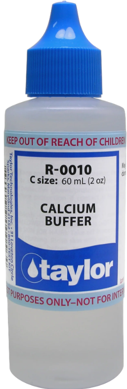 Taylor Calcium Buffer - 2oz Dropper Bottle Calcium buffer is an essential chemical compound used in hot tubs to maintain the ideal water balance and prevent scaling or corrosion. It is commonly found in liquid form, usually in a dropper bottle, making it easy to add the right amount to your hot tub. Why Use Calcium Buffer? The main purpose of using calcium buffer in your hot tub is to prevent water hardness and balance the pH levels. Water hardness refers to the amount of calcium and magnesium ions present in water, which can lead to scaling on hot tub surfaces and plumbing if left unchecked. By adding calcium buffer to your hot tub, you are increasing the level of calcium ions in the water, making it less aggressive and reducing the chances of scale formation. When it comes to pH balance, calcium buffer plays a crucial role in maintaining the level around 7.4-7.6, which is considered ideal for hot tubs. This is important because acidic water can cause damage to hot tub equipment and irritate the skin of bathers. By using calcium buffer, you are effectively neutralizing any excess acidity in the water and keeping it at optimal levels. Additionally, using calcium buffer can also extend the lifespan of your hot tub by preventing corrosion and scale buildup. This means fewer repairs and replacements for you in the long run. How to Use Calcium Buffer Using calcium buffer in your hot tub is a simple and straightforward process. The first step is to test the water using a testing kit to determine the current levels of calcium hardness and pH. Based on the results, you can then add the appropriate amount of calcium buffer to your hot tub. It is always recommended to add small amounts at a time and regularly test the water to ensure it stays within the desired range. *It is important to note that different types of hot tubs may require different amounts of calcium buffer, so always follow the manufacturer's instructions or consult with a professional if you are unsure. Other Tips for Maintaining Water Balance Apart from using calcium buffer, there are other steps you can take to maintain the water balance in your hot tub. Regularly cleaning and draining your hot tub, as well as properly sanitizing it, can also help prevent scaling and corrosion. Additionally, make sure to regularly test and adjust the pH levels and alkalinity of your hot tub water to keep it balanced. Calcium buffer is an important component of hot tub maintenance and water balance. By using it regularly, you can prevent scaling and corrosion, as well as maintain the ideal pH levels for a comfortable and safe soaking experience. Remember to always follow proper usage guidelines and regularly test your hot tub water to ensure it stays within the desired range. By taking these steps, you can enjoy your hot tub for years to come. So, make sure to always have a bottle of calcium buffer on hand for a hassle-free and enjoyable hot tub experience. Happy soaking!