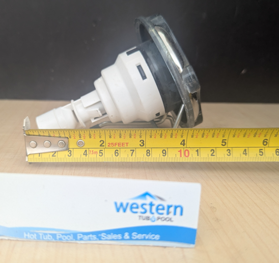 Recycled Beachcomber Large Vortex Style Snap In Jet Insert - 2011+ Britewerx accessories are known for their chrome-like finish and high resistance to tarnishing and corrosion. Use them to upgrade your spa's appearance while also benefiting from long-lasting performance. Ideal for those who prioritize aesthetics as well as durability in spa components. This large vortex recycled replacement jet insert is designed for models manufactured from 2011 onwards. It ensures a precise fit and compatibility for users with newer spa models, providing easy upgrades or repairs without guesswork. Unleash the luxury of personalized relaxation with a Recycled Beachcomber Britewerx large vortex Jet insert, the ultimate water jet designed for spa hydrotherapy. Crafted with a premium chrome finish, it not only ensures long-lasting durability but also adds a touch of sophistication to your spa setup. Seamlessly blending functionality with elegance, Britewerx is the perfect addition to elevate your relaxation routine. Non Posi lock system ( snap-in ) Britewerx style large vortex Jet 3.5" across the face For Beachcomber Hot Tub Models with non Posi lock fitting type from 2011 onwards Massage effect: Beachcomber’s large size vortex hot tub jet provides a pinpoint or targeted deep tissue massage, using a single stream of water and air mixture, cut with 6 flutes. The flutes twist the water upon exit to create turbulence and massage force, with the added beauty of Britewerx facia accent. Colour: Chrome recycled from older beachcomber hot tubs Built by waterways described as a massage jet " snap " in style While there may be minor wear and discoloration due to the product being recycled, rest assured that all our jets are in good condition with durable snap-in clips. ***Please note that the availability of this recycled part may vary based on stock. We strive to keep our inventory freshly rotated, so you can always find what you need. If this product is out of stock, please add it to your wish list to be notified when new stock arrives. By properly maintaining your hot tub, you can ensure that it stays in top condition and provides you with a relaxing and enjoyable experience every time you use it. And by choosing recycled replacement parts, you can also do your part in promoting sustainability and reducing waste.