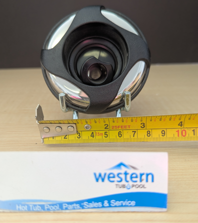 Improve Your Spa Experience Today!   Revitalize your hot tub with the Replacement Dynasty Clip-In Mini Storm Directional Jet Insert. This high-quality replacement jet provides a powerful, targeted massage, ensuring you get the most out of every soak.  The Ultimate Jet Replacement for Your Dynasty Spa Is a broken or worn-out jet diminishing your relaxation? It's time for an upgrade. The Replacement Dynasty Clip-In Mini Storm Directional Jet is designed for a seamless fit and superior performance, restoring your hot tub's hydrotherapy power.  Key Features: Targeted Massage: The directional design allows you to aim the water flow precisely where you need it, perfect for soothing sore muscles and relieving tension. Sleek, Modern Look: Featuring a stylish black and stainless steel (SS) trim, this jet adds a touch of modern elegance to your spa's interior. Perfect Fit: With a 3.5" face and a simple snap-in design, installation is quick and effortless. This replacement part is specifically designed to fit Dynasty spas, ensuring compatibility and a secure connection. Powerful Performance: As a mini storm jet, it delivers a focused and invigorating stream of water, transforming your hot tub into a personal hydrotherapy oasis. Ready for a Better Soak? Don't let a faulty jet keep you from the powerful massage and deep relaxation you deserve. This easy-to-install replacement part is the perfect solution to enhance your Dynasty spa.  For expert advice or to place your order, call us today.  [Call us now at 1-855-248-0777]