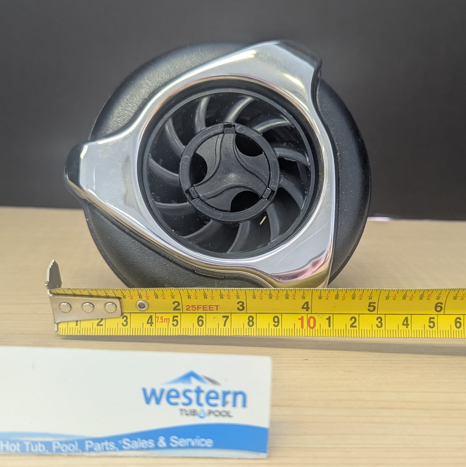 Dynasty Spas Replacement Power Storm Spinner Jet Insert with 5" Face  Enhance your spa experience with the Dynasty Spas Replacement Power storm Spinner Jet Insert. Designed with a sleek 5-inch snap-in face, this jet insert delivers a smooth, soothing spinning water flow for optimal relaxation. Its durable construction ensures long-lasting performance, making it a perfect replacement or upgrade for your spa. Easy to install, the snap-in design allows for a hassle-free setup, letting you enjoy a rejuvenating massage in no time. Ideal for targeting tension and promoting relaxation, this Replacement Dynasty Power storm Spinner Jet Insert is a must-have for any spa enthusiast.  With its versatile design, the Replacement Dynasty Power storm Spinner Jet Insert is compatible with a wide range of spa systems, ensuring you can upgrade your current setup without difficulty. The jet's spinning action creates a dynamic water flow that focuses on sore muscles and relieves built-up stress, providing a therapeutic spa experience from the comfort of your home. Whether you're looking to enhance your relaxation routine or elevate your spa's functionality, this replacement jet insert delivers exceptional performance and comfort.  Don't wait, upgrade your spa today!