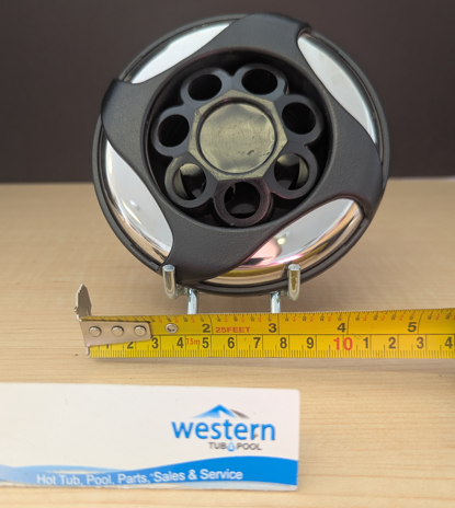 Experience the Ultimate Spa Upgrade with this replacement Power Storm Massage Jet by Dynasty   Revitalize your Dynasty Spa with our Power Storm Massage Jet Insert. This easy-to-install replacement part brings a powerful, therapeutic massage right to your hot tub, transforming your relaxation time.  The Perfect Replacement Jet for Your Dynasty Spa Is it time to replace a worn-out or broken jet? Our Replacement Dynasty Power Storm Massage Jet Insert is designed for a perfect fit and a seamless upgrade, restoring your hot tub to its full potential. Crafted for performance and durability, this jet insert combines powerful hydrotherapy with a sleek design.  Key Features: Powerful Massage Action: The "power storm" design delivers a vigorous, rotating massage that works deep into muscles to relieve tension and soreness. Sleek Black & Stainless Steel Trim: The modern black and stainless steel finish adds a touch of elegance to your spa, ensuring it looks as good as it feels. Simple Snap-In Installation: Featuring a 5" face, this jet is designed to snap directly into place, making installation quick and effortless. No special tools required. Durable and Long-Lasting: Built with high-quality materials, this jet is made to withstand the demands of regular spa use, providing reliable performance for years. Don't Wait to Restore Your Hot Tub Get the perfect replacement jet for your Dynasty Spa and enjoy a powerful, targeted massage. Order your Replacement Dynasty Power Storm Massage Jet Insert now.