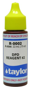 The DPD Reagent #2 is used in pool and spa water testing to measure the levels of free chlorine present. This reagent is an essential component of the DPD test, which is commonly used in both residential and commercial pools and spas. What is DPD Reagent #2? DPD Reagent #2 also known as “Free Chlorine Indicator”, is a chemical solution used in the testing of pool and spa water. This reagent contains diethyl-p-phenylenediamine and other chemical compounds that react with free chlorine in the water to produce a color change. How does it work? DPD Reagent #2 is used in conjunction with DPD Reagent #1, also known as “Free Chlorine Titrant”. When these two reagents are combined, they create a reaction that produces a pink color. The intensity of the color is proportional to the amount of free chlorine present in the water. This makes it easy for pool and spa owners to measure and monitor their levels of free chlorine. Why is DPD Reagent #2 important? Chlorine is commonly used as a disinfectant in pools and spas to kill harmful bacteria and algae. However, too much chlorine can cause skin and eye irritation, while too little chlorine can lead to unsafe swimming conditions. DPD Reagent #1 is crucial in determining the correct amount of free chlorine in the water, ensuring a safe and enjoyable swimming experience for all. How to use DPD Reagent #2 Begin by filling a test vial with pool or spa water to the designated line. Add 5 drops of DPD Reagent #1 to the test vial. Swirl the test vial to mix in the reagent with the water. Next, add 5 drops of DPD Reagent #2 to the test vial and swirl again. Allow the color to develop for about 30 seconds. Compare the color of the water to a color chart provided with the reagent kit. The intensity of the pink color will indicate the level of free chlorine in parts per million (ppm). Record and monitor your free chlorine levels, making adjustments as needed. Tips for using DPD Reagent #2 Ensure that the dropper bottle and test vial are clean before use to avoid contamination. Store the reagent in a cool, dry place away from direct sunlight. Exposure to heat and light can alter its effectiveness. Follow the instructions carefully for accurate results The DPD Reagent #2 is an essential tool for maintaining safe and healthy swimming conditions in pools and spas. It allows pool owners to accurately measure their free chlorine levels and make necessary adjustments for optimal water quality. When used properly, DPD Reagent #2 can help ensure a clean and enjoyable swimming experience for all. Remember to always follow safety precautions when handling and storing pool chemicals. By regularly testing and monitoring your water with DPD Reagent #2, you can maintain a well-balanced pool or spa that everyone can enjoy.