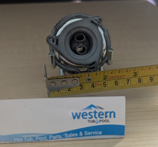 Need to update your spa without breaking the bank?    Revitalize your hot tub with the 2012 Dynasty Spa Twin Spin Jet Insert. This recycled, adjustable jet delivers a powerful hydrotherapy massage, turning your spa into a true backyard oasis.  The Perfect Replacement for Your Spa Give your hot tub the upgrade it deserves. This genuine recycled Dynasty Spa jet insert combines performance and style, making it the ideal choice for replacing worn-out or broken jets.  Powerful Twin Spin Action: Two spinning nozzles create a dynamic, rotating water stream for a deep and satisfying massage experience. Guaranteed Compatibility: Designed specifically for Dynasty Spas, this 2" face cluster storm jet ensures a perfect, screw-in fit. Upgrade Your Spa in Minutes Ready for a better soak? Replace your old jets with the powerful and stylish recycled Dynasty Spa Twin Spin insert. With an easy screw-in design, it provides a simple but effective upgrade to your spa.   Recycled from older Dynasty hot tub. This jet was originally black and stainless steel, however has faded due to age.   ***While there may be minor wear and discoloration due to the product being recycled, rest assured that all our jets are in good condition with durable snap-in clips.  ***Please note that the availability of this recycled part may vary based on stock. We strive to keep our inventory freshly rotated, so you can always find what you need. If this product is out of stock, please add it to your wish list to be notified when new stock arrives.   Call us today: 1-855-248-0777