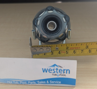 estore your spa to its former glory with our Dynasty replacement mini storm directional jet Is a broken jet ruining your relaxation? Get the perfect replacement with our Dynasty Spas Mini Storm Directional 2" clip in Jet Insert and bring your hot tub back to life. The perfect fit for your Dynasty Spa Don't settle for less than the best. This genuine replacement part is designed to restore your spa's powerful hydrotherapy performance, ensuring every soak is as soothing as the last. Key Features: Sleek Design: The sophisticated black finish with durable ESC metal trim adds elegance while resisting wear and corrosion. Precision Engineered: With a 2" face, this directional jet insert is crafted to seamlessly fit your Dynasty Spa. Effortless Installation: The simple clip-in design means you can install your replacement jet insert in seconds, with no tools required. Powerful Performance: Delivers a focused, powerful stream of water to massage away stress and tension. Order your Dynasty Spa Mini Storm Directional Jet Insert now and get back to enjoying the powerful, relaxing hydrotherapy you deserve Call us today: 1-855-248-0777