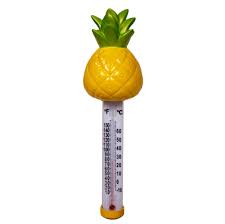 GAME 13027-BB Pineapple Spa and Pool Thermometer, Shatter-Resistant Casing  Tether Included, Fahrenheit and Celsius, 9-in ht x 2-1/2-in dia, Non-Toxic  Mercury Free Liquid - Walmart.com