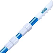 Aquatix Pro Swimming Pool Pole, 15 Feet, 1.3mm Professional Aluminum 3 Section Telescopic Pole, Best for Skimmer Nets, Vacuum Heads & Brushes, Strong Grip & Lock, Ribbed Finish, Commercial Thickness : Amazon.ca: