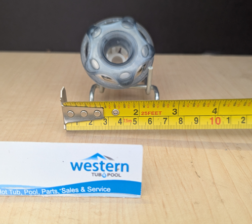 Recycled Beachcomber Small No Eyeball Style Snap In Jet Insert - 2011+  Britewerx accessories are known for their chrome-like finish and high resistance to tarnishing and corrosion. Use them to upgrade your spa's appearance while also benefiting from long-lasting performance. Ideal for those who prioritize aesthetics as well as durability in spa components.  This small no eyeball style recycled replacement jet insert is designed for models manufactured from 2011 onwards. It ensures a precise fit and compatibility for users with newer spa models, providing easy upgrades or repairs without guesswork.  Unleash the luxury of personalized relaxation with a Recycled Beachcomber Britewerx small vortex Jet insert, the ultimate water jet designed for spa hydrotherapy.  Crafted with a premium chrome finish, it not only ensures long-lasting durability but also adds a touch of sophistication to your spa setup. Seamlessly blending functionality with elegance, Britewerx is the perfect addition to elevate your relaxation routine.  Non Posi lock system ( snap-in ) Britewerx style no eyeball Jet 2 1/4" across the face For Beachcomber Hot Tub Models with non Posi lock fitting type from 2011 onwards Massage effect: Beachcomber’s small size no eyeball hot tub jet provides a pinpoint or targeted deep tissue massage, using a single stream of water. Colour: Chrome recycled from older beachcomber hot tubs Built by waterways described as a massage jet " snap " in style While there may be minor wear and discoloration due to the product being recycled, rest assured that all our jets are in good condition with durable snap-in clips. ***Please note that the availability of this recycled part may vary based on stock. We strive to keep our inventory freshly rotated, so you can always find what you need. If this product is out of stock, please add it to your wish list to be notified when new stock arrives.   By properly maintaining your hot tub, you can ensure that it stays in top condition and provides you with a relaxing and enjoyable experience every time you use it. And by choosing recycled replacement parts, you can also do your part in promoting sustainability and reducing waste.