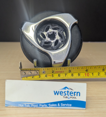 Dynasty Spas Replacement Poly Storm Multi-Massage LED Jet Insert with 4" Face   Enhance your spa experience with the Replacement Dynasty Spas Poly Storm Multi-Massage LED Jet Insert. Designed with a sleek 4-inch snap-in face, this full jet is enhanced by a rotating centrifuge that distributes the water through the 7 jet holes to provide a vigorous massage. Its durable construction ensures long-lasting performance, making it a perfect replacement or upgrade for your spa and the LED lights will turn your evening soak into a mesmerising light show. Easy to install, the snap-in design allows for a hassle-free setup, letting you enjoy a rejuvenating massage in no time. Ideal for targeting tension and promoting relaxation, this Replacement Poly Storm multi-massage LED Jet Insert is a must-have for any spa enthusiast.  With its versatile design, the Replacement Poly Storm Multi-Massage LED Jet Insert is compatible with a wide range of spa systems, ensuring you can upgrade your current setup without difficulty. This jet employs a centrifuge that pushes water through 7 jet holes to provide a vigorous massage creating a dynamic water flow that focuses on sore muscles and relieves built-up stress, providing a therapeutic spa experience from the comfort of your home. Whether you're looking to enhance your relaxation routine or elevate your spa's functionality, this recycled jet insert delivers exceptional performance and comfort.  So what are you waiting for? Upgrade your spa today with the Poly Storm Multi Massage LED Jet by Dynasty. Call us at 1-855-248-0777.