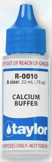 Taylor Calcium Buffer - .75oz Dropper Bottle   Calcium buffer is an essential chemical compound used in hot tubs to maintain the ideal water balance and prevent scaling or corrosion. It is commonly found in liquid form, usually in a dropper bottle, making it easy to add the right amount to your hot tub.  Why Use Calcium Buffer?  The main purpose of using calcium buffer in your hot tub is to prevent water hardness and balance the pH levels. Water hardness refers to the amount of calcium and magnesium ions present in water, which can lead to scaling on hot tub surfaces and plumbing if left unchecked. By adding calcium buffer to your hot tub, you are increasing the level of calcium ions in the water, making it less aggressive and reducing the chances of scale formation.  When it comes to pH balance, calcium buffer plays a crucial role in maintaining the level around 7.4-7.6, which is considered ideal for hot tubs. This is important because acidic water can cause damage to hot tub equipment and irritate the skin of bathers. By using calcium buffer, you are effectively neutralizing any excess acidity in the water and keeping it at optimal levels. Additionally, using calcium buffer can also extend the lifespan of your hot tub by preventing corrosion and scale buildup. This means fewer repairs and replacements for you in the long run.  How to Use Calcium Buffer  Using calcium buffer in your hot tub is a simple and straightforward process. The first step is to test the water using a testing kit to determine the current levels of calcium hardness and pH. Based on the results, you can then add the appropriate amount of calcium buffer to your hot tub. It is always recommended to add small amounts at a time and regularly test the water to ensure it stays within the desired range.   *It is important to note that different types of hot tubs may require different amounts of calcium buffer, so always follow the manufacturer's instructions or consult with a professional if you are unsure.  Other Tips for Maintaining Water Balance  Apart from using calcium buffer, there are other steps you can take to maintain the water balance in your hot tub. Regularly cleaning and draining your hot tub, as well as properly sanitizing it, can also help prevent scaling and corrosion. Additionally, make sure to regularly test and adjust the pH levels and alkalinity of your hot tub water to keep it balanced.  Calcium buffer is an important component of hot tub maintenance and water balance. By using it regularly, you can prevent scaling and corrosion, as well as maintain the ideal pH levels for a comfortable and safe soaking experience. Remember to always follow proper usage guidelines and regularly test your hot tub water to ensure it stays within the desired range. By taking these steps, you can enjoy your hot tub for years to come. So, make sure to always have a bottle of calcium buffer on hand for a hassle-free and enjoyable hot tub experience. Happy soaking!