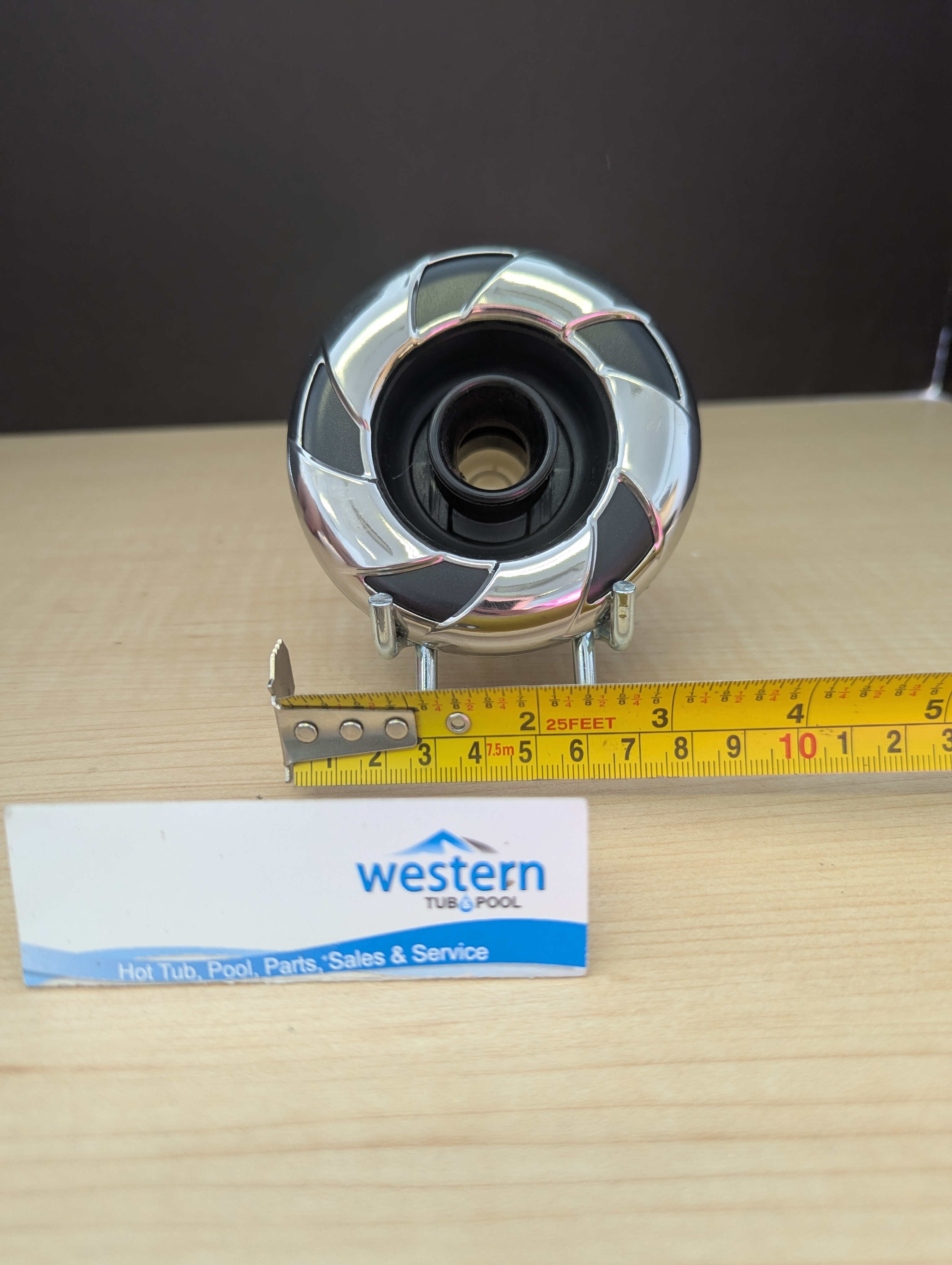 Upgrade Your Spa With the Perfect Jet Insert   Experience a revitalizing massage with the Cal Spa Poly Storm Jet Insert. Designed for targeted hydrotherapy and effortless replacement.  High-Performance Hydrotherapy The Cal Spa Poly Storm Candy Cane Directional Jet Internal is engineered to deliver a powerful, customizable massage. Whether you're repairing an older tub or upgrading your current setup, this high-quality replacement part ensures your water flow is as strong and soothing as the day you bought your spa.  Targeted Muscle Relief The directional metal black nozzle allows you to adjust the water flow precisely where you need it most, soothing aches and melting away stress after a long day.  Seamless Compatibility Designed to fit effortlessly into Cal Spas and other makes that utilize Waterway housings. Simply screw it in and instantly upgrade your hot tub experience without the need for expensive service calls.  Sleek and Durable Design The striking metal black "Candy Cane" nozzle not only looks luxurious but is built to withstand high water pressure, heavy use, and harsh spa chemicals.     Hard-to-Find Part Assistance Finding the correct replacement hot tub spa parts can be tricky, but you don't have to do it alone! If you aren't sure if this is the right jet for your tub, we are here to help.  Send us an email at fixmytub@gmail.com with your part number (if known), clear pictures of the jet, and the make, model, and serial number of your hot tub. You can also call us directly for expert assistance at 1-855-248-0777.   Free In-Home Water Care Tutorials New to hot tubs and pools, or just looking for refresher tricks and tips to keep that water crystal clear and inviting? Water care for your hot tub, swim spa, or pool is crucial for your comfort and safety. Western Tub and Pool offers free tutorials at your home to discuss the intricacies of your spa, hot tub, or pool maintenance.  Frequently Asked Questions Will this jet insert fit my non-Cal Spa hot tub? Yes! As long as your hot tub utilizes standard Waterway jet housings that support screw-in inserts, this Poly Storm Directional nozzle should fit perfectly.  How do I install the Poly Storm jet insert? Installation is incredibly easy. Simply remove the old jet by turning it counterclockwise until it pops out, then insert your new jet and screw it in clockwise until it locks securely into place.  What if my old jet looks slightly different? Manufacturers frequently update nozzle designs. If your original jet was a standard Poly Storm Directional type, this metal black replacement will function perfectly, even if the aesthetic is slightly different from your original part.    Get your spa bubbling again Don't let a broken jet ruin your relaxation time. Find the replacement parts you need today. 