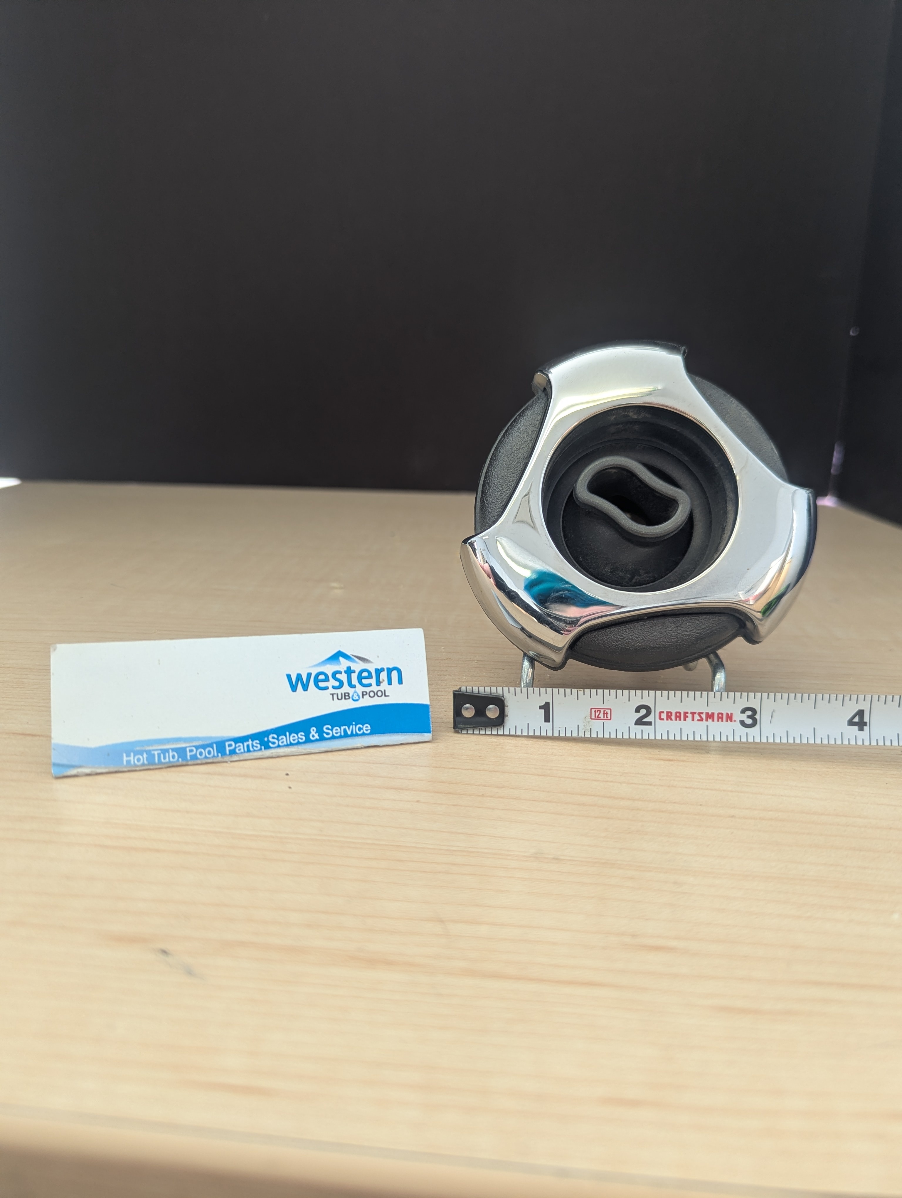 Get your hot tub bubbling like new with genuine, recycled replacement jets. High-quality, authentic parts without the premium price tag.  The authentic upgrade your spa deserves Don't settle for generic parts that might not fit. Our Coast Spa clip-in jets are harvested directly from retired hot tubs, ensuring you get a genuine component that matches your system perfectly. Whether you have a broken jet or just want to refresh your spa's look, this is the sustainable, cost-effective solution you've been looking for.     Why choose our recycled jets? Genuine Coast Spa quality These aren't aftermarket knock-offs. These are authentic Coast Spa jets, salvaged from existing tubs, cleaned, and inspected to ensure they meet the original manufacturer's standards for performance.  Sleek and stylish design Featuring a sophisticated black and stainless steel finish with a tri-lever trim style, these jets add a modern touch to your spa while delivering the powerful massage you love.  Easy clip-in installation No complex tools required. The intuitive clip-in design makes swapping out your old, broken jets quick and hassle-free, so you can get back to relaxing sooner.  A sustainable choice By purchasing a jet recycled from an older unit, you are giving a second life to perfectly good hardware and keeping durable materials out of the landfill.  Why Choose Our Recycled Jets? Seamless Compatibility Designed specifically for Coast Spas, this replacement jet insert features a 3" face and a secure clip-in mechanism for a perfect, hassle-free fit.  How to Install Your New Jets Remove the Old Jet: Gently rotate the existing jet insert counter-clockwise until it unclips from the housing. Align the New Insert: Position your new Recycled Jet Insert into the empty housing. Clip and Lock: Push in and rotate clockwise until you hear a click, securing the jet in place. Revive Your Coast Spa Today Don't let worn-out jets ruin your relaxation. Upgrade to our Replacement Recycled Jet Insert for a superior massage experience.     Recycled from older Coast Spa hot tubs.   ***While there may be minor wear and discoloration due to the product being recycled, rest assured that all our jets are in good condition with durable snap-in clips.  ***Please note that the availability of this recycled part may vary based on stock. We strive to keep our inventory freshly rotated, so you can always find what you need. If this product is out of stock, please add it to your wish list to be notified when new stock arrives.   Call us Today: 1-855-248-0777