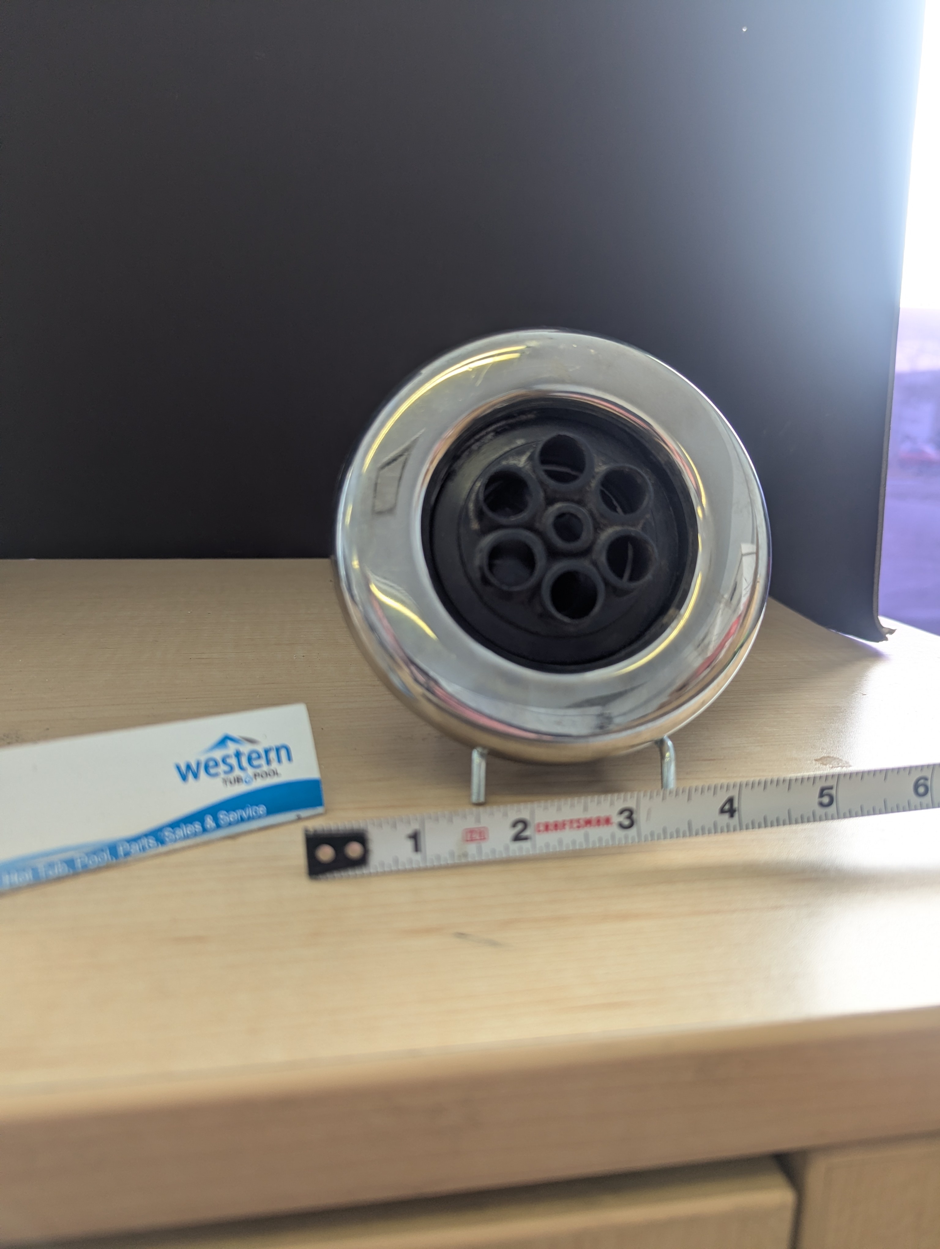 The Perfect Fit for Your Spa Is a broken or weak jet ruining your relaxation time? This recycled power series massage jet intermal is designed by Waterway and fits a large variety of tub brands. The threaded design ensures a secure, leak-proof fit into your existing jet body, making installation quick and simple.  Key Features: Relaxing Massage: This multi-nozzle massage style jet has several nozzles for the ultimate in relaxation. Sleek, Modern Look: Featuring a sleek stainless steel trim, this jet adds a touch of modern elegance to your spa's interior. Perfect Fit: With a 4" face and secure, threaded design, this replacement part is specifically designed by Waterway, ensuring compatibility and a secure connection. Powerful Performance: As a power storm jet, it delivers the powerful performance you deserve Simple Steps to a Better Soak Unscrew Your Old Jet: Turn your old, broken jet insert counter-clockwise to remove it from the jet body. Thread in the New Jet: Align the threads and screw your new replacement jet in clockwise until it is snug and secure. Adjust and Enjoy: Turn on your spa, sit back and enjoy your revitalized massage experience. Upgrade Your Spa Today Don't let a faulty jet diminish your hot tub experience. Order your replacement jet now and get back to the powerful, relaxing massage you deserve.  ***While there may be minor wear and discoloration due to the product being recycled, rest assured that all our jets are in good condition.  ***Please note that the availability of this recycled part may vary based on stock. We strive to keep our inventory freshly rotated, so you can always find what you need. If this product is out of stock, please add it to your wish list to be notified when new stock arrives.     Do you offer support for other hard-to-find parts? Absolutely. Western Tub and Pool stocks a vast inventory of replacement hot tub repair parts. If we don't have it listed, give us a call&mdash;we can likely source it for you.  Need Help Finding the Right Part? We know that identifying the exact replacement part for your spa can be difficult. At Western Tub and Pool, we specialize in hard-to-find parts. 1. Check Your Part Number: If you have the old jet, look for a part number stamped on the plastic. 2. Send Us a Picture: Not sure what you're looking at? Snap a photo and email it to us at fixmytub@gmail.com. 3. Call the Experts: Speak directly with our team at 1-855-248-0777 for immediate guidance.  Get Your Spa Running Like New Don't settle for a lackluster soak. Order your replacement parts today or contact our experts for personalized help.
