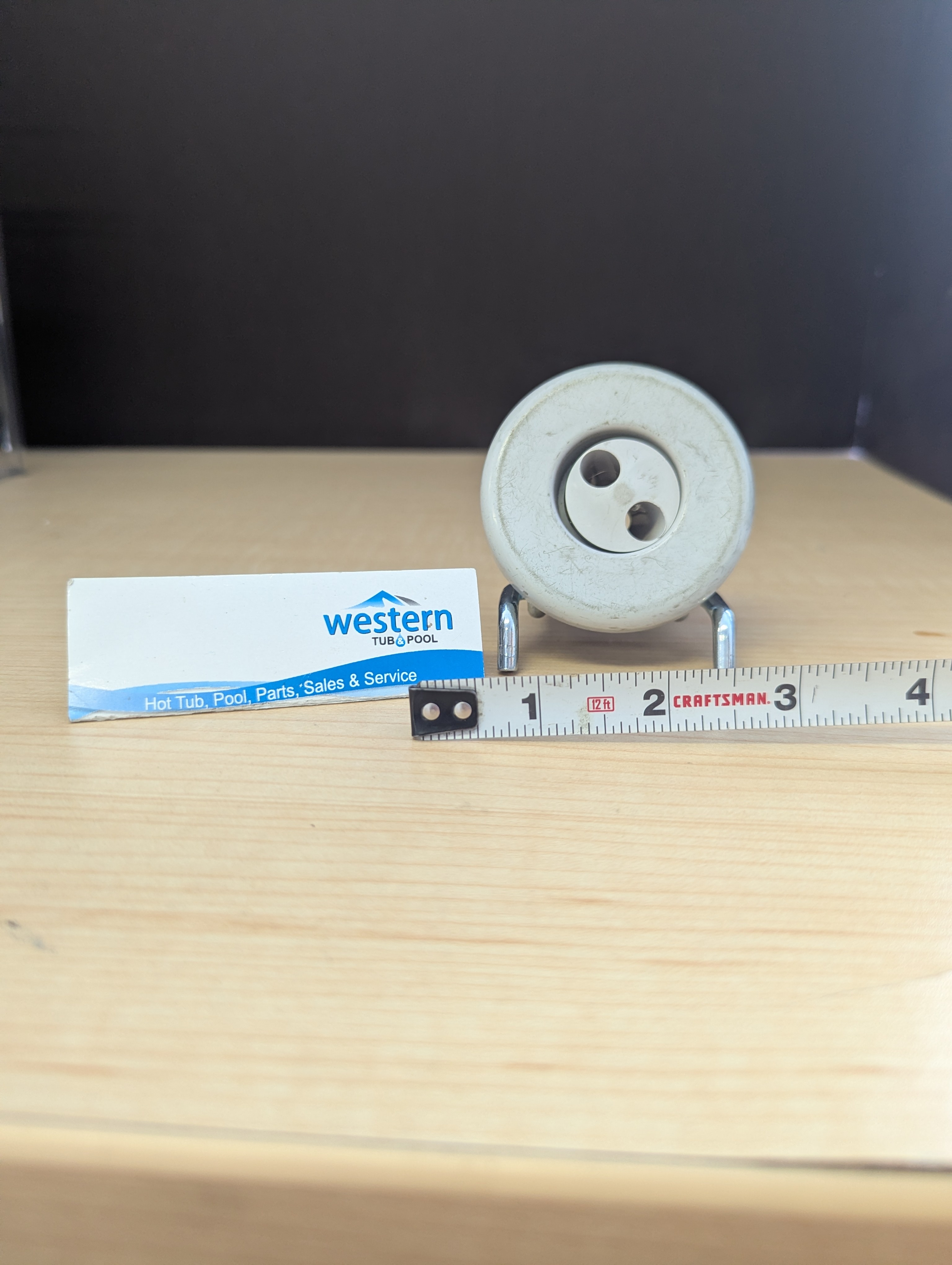 rc224-1040s.jpg Recycled Waterway Smooth Grey Style Clip in Mini Jet & Neck Jet This recycled replacement mini neck jet insert is designed for models equipped with the neck jet feature. It ensures a precise fit and compatibility, providing easy upgrades or repairs without guesswork. Unleash the luxury of personalized relaxation with a Recycled Waterway Smooth Grey Style mini neck Jet insert, the ultimate water jet designed for spa hydrotherapy. Give your hot tub the tune-up it deserves. Our Waterway-compatible jet insert is the perfect replacement for your worn-out mini and neck jets, ensuring a secure and easy installation. The modern smooth grey style adds a touch of visual appeal to your hot tub's interior. Non Posi lock system ( snap-in ) Smooth grey style neck Jet 2 1/2" across the face The Hush Pump system employs a small jet with two internal jets. Both jets are housed in a centrifuge that spins, offering a topical soft tissue massage for neck and shoulders. Colour: Grey recycled from older hot tubs Built by waterways described as a massage jet " snap " in style ***While there may be minor wear and discoloration due to the product being recycled, rest assured that all our jets are in good condition with durable snap-in clips. ***Please note that the availability of this recycled part may vary based on stock. We strive to keep our inventory freshly rotated, so you can always find what you need. If this product is out of stock, please add it to your wish list to be notified when new stock arrives. By properly maintaining your hot tub, you can ensure that it stays in top condition and provides you with a relaxing and enjoyable experience every time you use it. And by choosing recycled replacement parts, you can also do your part in promoting sustainability and reducing waste. Ready for an Effortless Upgrade? Don't let a broken jet interrupt your relaxation. Order your recycled Waterway replacement jet today and restore your hot tub to its full potential. Call us today: 1-855-248-0777