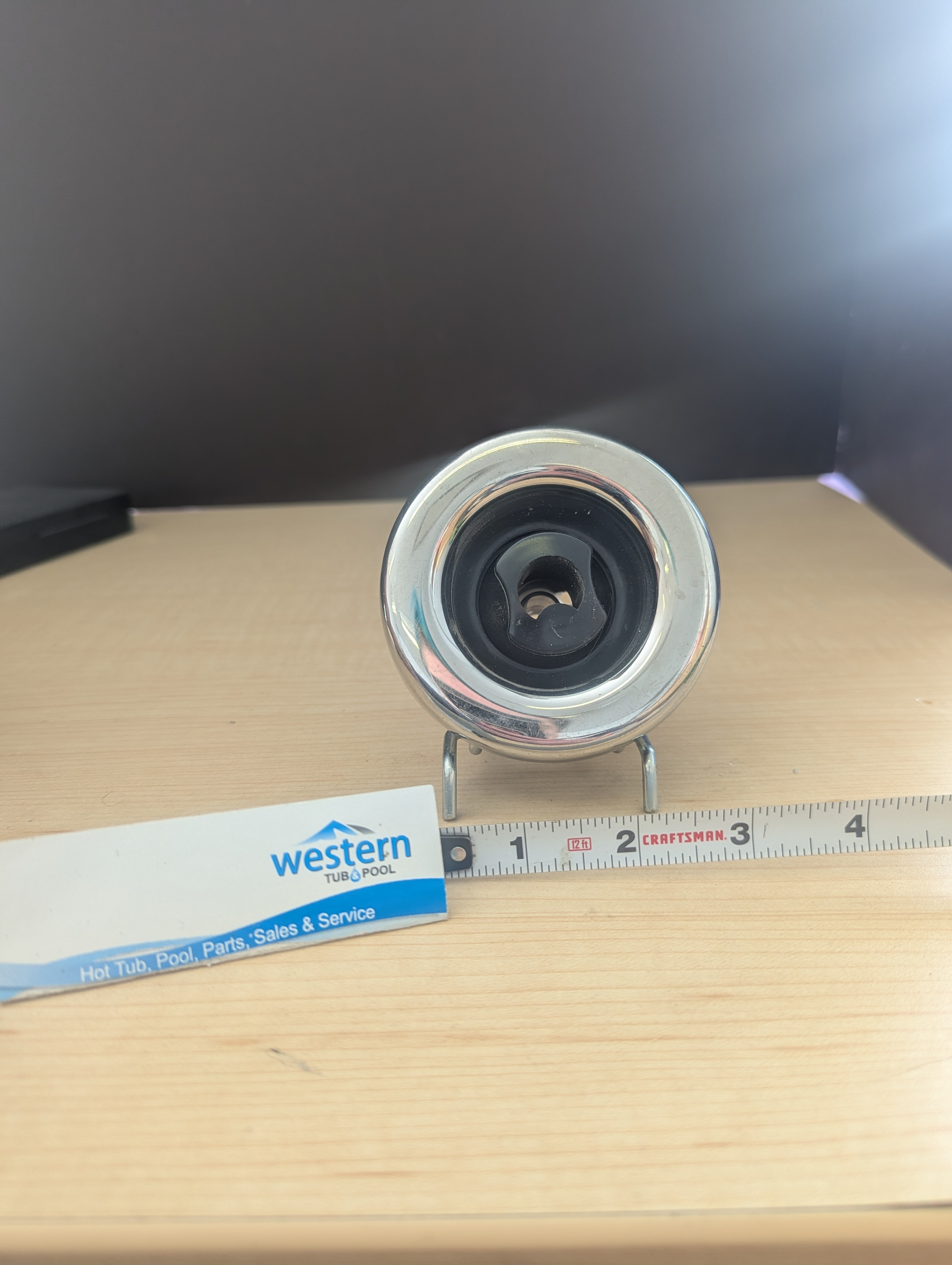 Improve Your Spa Experience Today! Revitalize your hot tub with the Replacement Waterway Clip-In Mini Storm Roto Jet Insert by Dynasty. This high-quality replacement jet provides a circular, spinning, or swirling massage that mimics a kneading motion, often described as a "hands-on" Swedish-style massage. This type of jet is designed to target larger muscle groups by constantly moving a concentrated stream in a sweeping pattern, providing a deeper massage that helps improve circulation, reduce fluid retention, and release tension without causing skin discomfort The Ultimate Jet Replacement for Your Dynasty Spa Is a broken or worn-out jet diminishing your relaxation? It's time for an upgrade. The Replacement Dynasty Clip-In mini Storm roto Jet is designed for a seamless fit and superior performance, restoring your hot tub's hydrotherapy power while providing a mesmerising light show. Key Features: Targeted Massage: The directional design provides a circular, spinning, or swirling massage, perfect for soothing sore muscles and relieving tension. Sleek, Modern Look: Featuring a sleek stainless steel trim, this jet adds a touch of modern elegance to your spa's interior. Perfect Fit: With a 2" face and a simple snap-in design, installation is quick and effortless. This replacement part is specifically designed by Waterway, ensuring compatibility and a secure connection. Powerful Performance: As a mini storm jet, it delivers a powerful water stream in a small package. Ready for a Better Soak? Don't let a faulty jet keep you from the powerful massage and deep relaxation you deserve. This easy-to-install replacement part is the perfect solution to enhance your spa. recycled from older Dynasty hot tubs While there may be minor wear and discoloration due to the product being recycled, rest assured that all our jets are in good condition with durable snap-in clips. ***Please note that the availability of this recycled part may vary based on stock. We strive to keep our inventory freshly rotated, so you can always find what you need. If this product is out of stock, please add it to your wish list to be notified when new stock arrives. By properly maintaining your hot tub, you can ensure that it stays in top condition and provides you with a relaxing and enjoyable experience every time you use it. And by choosing recycled replacement parts, you can also do your part in promoting sustainability and reducing waste. Do you offer support for other hard-to-find parts? Absolutely. Western Tub and Pool stocks a vast inventory of replacement hot tub repair parts. If we don't have it listed, give us a call—we can likely source it for you. Need Help Finding the Right Part? We know that identifying the exact replacement part for your spa can be difficult. At Western Tub and Pool, we specialize in hard-to-find parts. 1. Check Your Part Number: If you have the old jet, look for a part number stamped on the plastic. 2. Send Us a Picture: Not sure what you're looking at? Snap a photo and email it to us at fixmytub@gmail.com. 3. Call the Experts: Speak directly with our team at 1-855-248-0777 for immediate guidance. Get Your Spa Running Like New Don't settle for a lackluster soak. Order your replacement parts today or contact our experts for personalized help. Improve Your Spa Experience Today! Revitalize your hot tub with the Replacement Waterway Clip-In Mini Storm Roto Jet Insert by Dynasty. This high-quality replacement jet provides a circular, spinning, or swirling massage that mimics a kneading motion, often described as a "hands-on" Swedish-style massage. This type of jet is designed to target larger muscle groups by constantly moving a concentrated stream in a sweeping pattern, providing a deeper massage that helps improve circulation, reduce fluid retention, and release tension without causing skin discomfort The Ultimate Jet Replacement for Your Dynasty Spa Is a broken or worn-out jet diminishing your relaxation? It's time for an upgrade. The Replacement Dynasty Clip-In mini Storm roto Jet is designed for a seamless fit and superior performance, restoring your hot tub's hydrotherapy power while providing a mesmerising light show. Key Features: Targeted Massage: The directional design provides a circular, spinning, or swirling massage, perfect for soothing sore muscles and relieving tension. Sleek, Modern Look: Featuring a sleek stainless steel trim, this jet adds a touch of modern elegance to your spa's interior. Perfect Fit: With a 2" face and a simple snap-in design, installation is quick and effortless. This replacement part is specifically designed by Waterway, ensuring compatibility and a secure connection. Powerful Performance: As a mini storm jet, it delivers a powerful water stream in a small package. Ready for a Better Soak? Don't let a faulty jet keep you from the powerful massage and deep relaxation you deserve. This easy-to-install replacement part is the perfect solution to enhance your spa. recycled from older Dynasty hot tubs While there may be minor wear and discoloration due to the product being recycled, rest assured that all our jets are in good condition with durable snap-in clips. ***Please note that the availability of this recycled part may vary based on stock. We strive to keep our inventory freshly rotated, so you can always find what you need. If this product is out of stock, please add it to your wish list to be notified when new stock arrives. By properly maintaining your hot tub, you can ensure that it stays in top condition and provides you with a relaxing and enjoyable experience every time you use it. And by choosing recycled replacement parts, you can also do your part in promoting sustainability and reducing waste. Do you offer support for other hard-to-find parts? Absolutely. Western Tub and Pool stocks a vast inventory of replacement hot tub repair parts. If we don't have it listed, give us a call—we can likely source it for you. Need Help Finding the Right Part? We know that identifying the exact replacement part for your spa can be difficult. At Western Tub and Pool, we specialize in hard-to-find parts. 1. Check Your Part Number: If you have the old jet, look for a part number stamped on the plastic. 2. Send Us a Picture: Not sure what you're looking at? Snap a photo and email it to us at fixmytub@gmail.com. 3. Call the Experts: Speak directly with our team at 1-855-248-0777 for immediate guidance. Get Your Spa Running Like New Don't settle for a lackluster soak. Order your replacement parts today or contact our experts for personalized help.