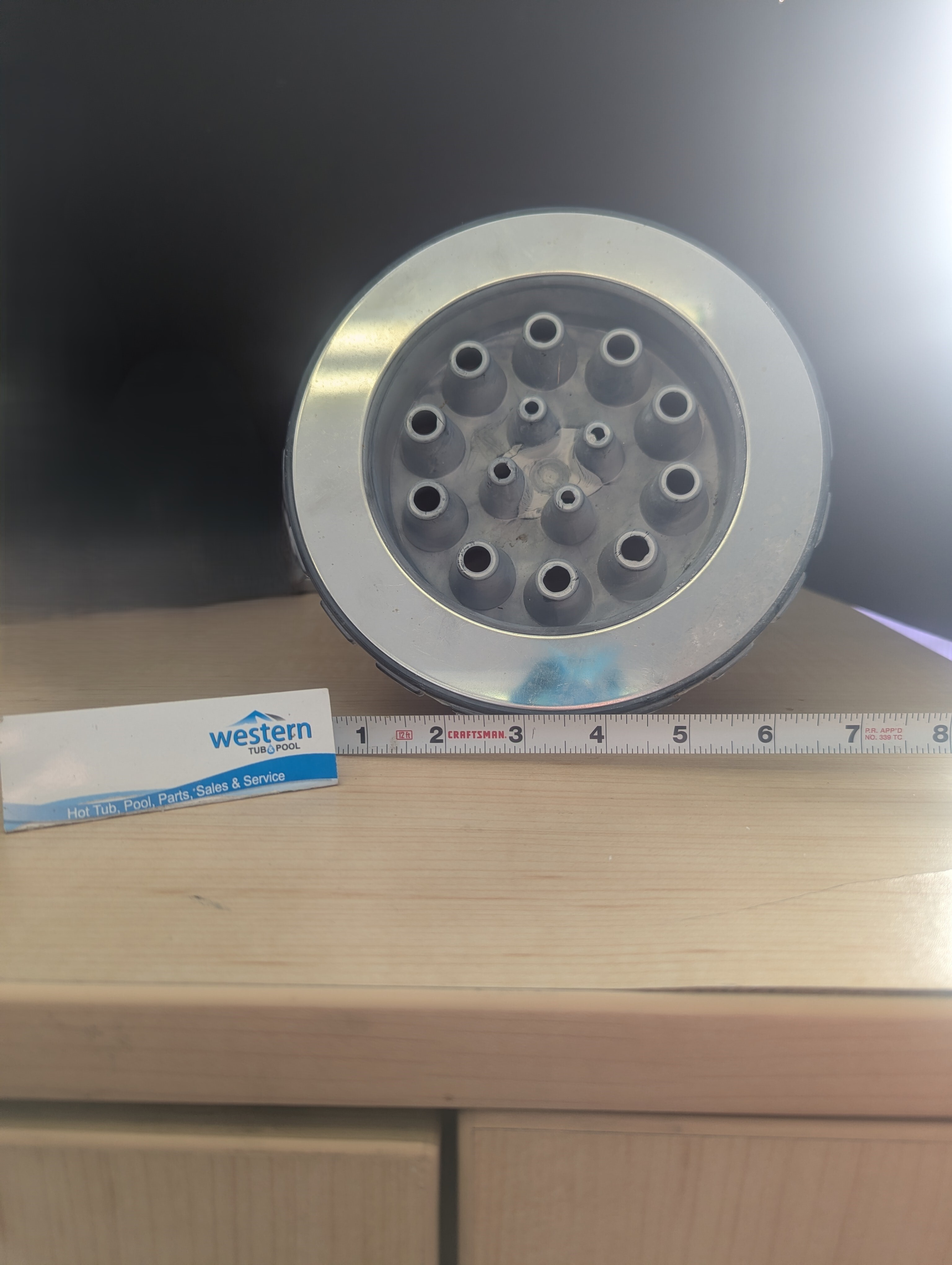 Restore Your Hot Tub to Luxury Status   Bring the power back to your relaxation time with a Recycled Master Massage Replacement Threaded Jet Insert. This thread in master massage jet has a 2" backing and a 7.5" face.  Genuine Performance, Unbeatable Value Don't settle for weak water pressure or broken fittings. Our recycled jet inserts are salvaged directly from older spa units, inspected for quality, and ready to deliver the soothing hydrotherapy you deserve. It&rsquo;s the perfect way to maintain your spa's performance without the premium price tag of brand-new parts.  Why Choose Our Recycled Jets? Easy Thread-In Installation No tools? No problem. The threaded design ensures a secure, leak-free fit that you can install in seconds. Simply twist the old one out and thread the new one in.  Eco-Friendly & Cost-Effective By choosing a recycled jet salvaged from older hot tubs, you are extending the life of high-quality components and keeping waste out of landfills&mdash;all while saving money on your repairs.  Frequently Asked Questions What does "recycled" mean for this product? "Recycled" means this part was carefully salvaged from an older hot tub. It is an original equipment manufacturer (OEM) part that has been inspected and tested to ensure it is in good working condition.   Don't let a broken jet ruin your soak. Order your Replacement Recycled Master Massage Threaded Jet Insert today and get back to relaxing.