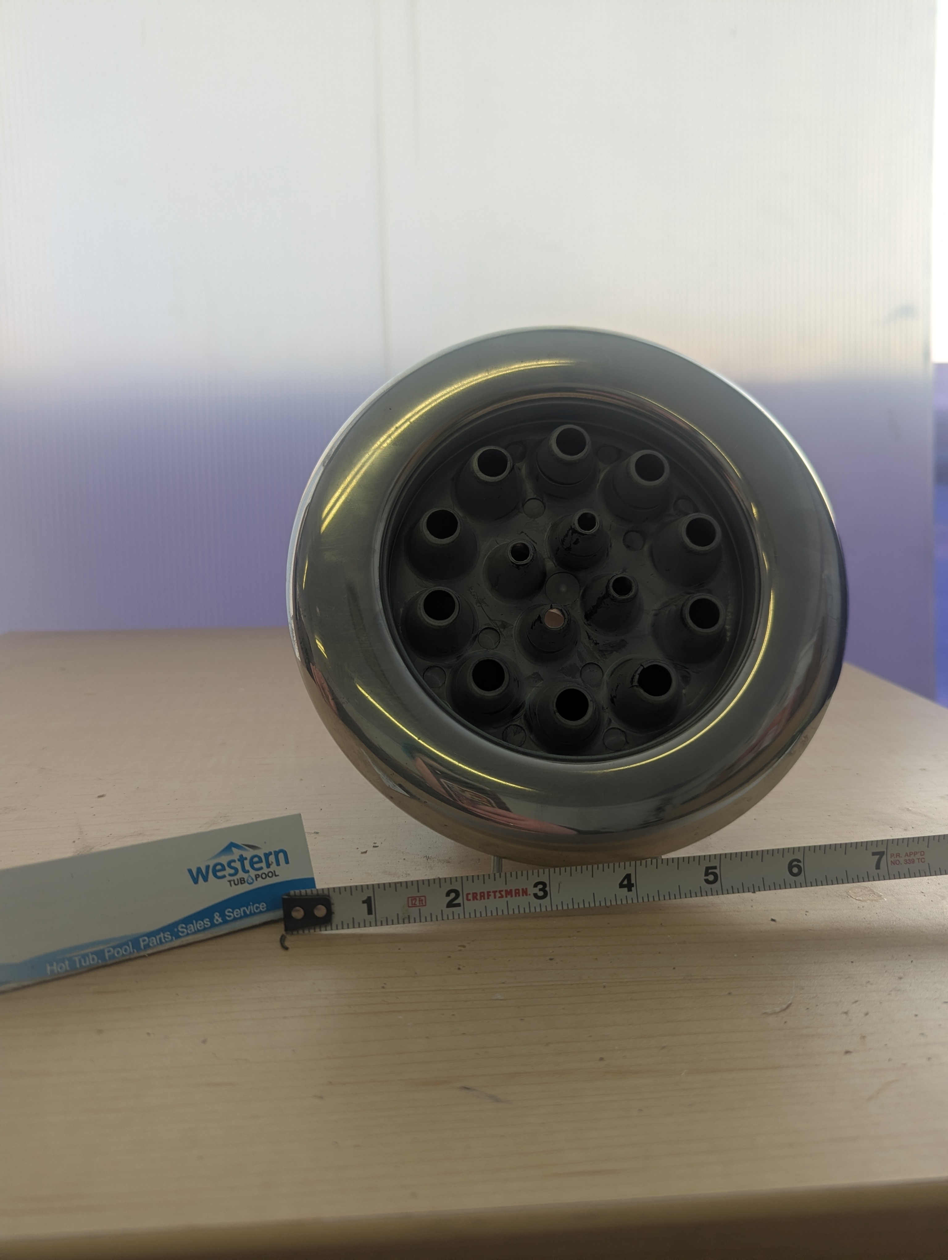 Bring the power back to your relaxation time with a Recycled Master Massage Replacement Threaded Jet Insert. This thread in master massage jet has a 2" backing and a 7.5" face.  Genuine Performance, Unbeatable Value Don't settle for weak water pressure or broken fittings. Our recycled jet inserts are salvaged directly from older spa units, inspected for quality, and ready to deliver the soothing hydrotherapy you deserve. It&rsquo;s the perfect way to maintain your spa's performance without the premium price tag of brand-new parts.  Why Choose Our Recycled Jets? Easy Thread-In Installation No tools? No problem. The threaded design ensures a secure, leak-free fit that you can install in seconds. Simply twist the old one out and thread the new one in.  Eco-Friendly & Cost-Effective By choosing a recycled jet salvaged from older hot tubs, you are extending the life of high-quality components and keeping waste out of landfills&mdash;all while saving money on your repairs.  Don't let a broken jet ruin your soak. Order your Replacement Recycled Master Massage Threaded Jet Insert today and get back to relaxing.     ***While there may be minor wear and discoloration due to the product being recycled, rest assured that all our jets are in good condition.    ***Please note that the availability of this recycled part may vary based on stock. We strive to keep our inventory freshly rotated, so you can always find what you need. If this product is out of stock, please add it to your wish list to be notified when new stock arrives.    Do you offer support for other hard-to-find parts?  Absolutely. Western Tub and Pool stocks a vast inventory of replacement hot tub repair parts. If we don't have it listed, give us a call&mdash;we can likely source it for you.   Need Help Finding the Right Part?  We know that identifying the exact replacement part for your spa can be difficult. At Western Tub and Pool, we specialize in hard-to-find parts. 1. Check Your Part Number: If you have the old jet, look for a part number stamped on the plastic. 2. Send Us a Picture: Not sure what you're looking at? Snap a photo and email it to us at fixmytub@gmail.com. 3. Call the Experts: Speak directly with our team at 1-855-248-0777 for immediate guidance.   Get Your Spa Running Like New  Don't settle for a lackluster soak. Order your replacement parts today or contact our experts for personalized help. 