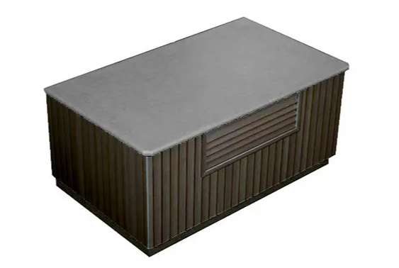 Beachcomber Steel Vinyl / Ebony Protec Step The beachcomber hot tub is a premium product that offers unparalleled relaxation and comfort. It is designed to provide a spa-like experience in the comfort of your own home. With its sleek design, powerful jets, and advanced technology, it's no wonder why the beachcomber hot tub is a popular choice among homeowners. This innovative step makes getting in and out of the hot tub safe and easy. The textured non-slip surface provides added grip, preventing slips and falls. It also has a built-in storage compartment for your hot tub accessories, such as towels and drinks. The steel color top and ebony skirting provides a sleek look sure to take your backyard oasis to the next level. The dimensions for this step are: Width-42&rdquo;, Height-19&frac12;&rdquo;, Depth-24&frac12;&rdquo;. Benefits of Owning a Beachcomber Hot Tub Aside from the obvious relaxation and enjoyment, there are many other benefits to owning a beachcomber hot tub. Here are just a few: Stress Relief: Soaking in a hot tub can help reduce stress and tension, promoting overall well-being. Improved Sleep: The warm water and massage jets can help relax your muscles and promote better sleep. Pain Relief: The powerful jets can target specific areas of the body, providing pain relief for sore muscles or joints. Family Bonding: A hot tub is a great place for families to gather and spend quality time together, without any distractions like phones or TV. Year-Round Use: With proper maintenance, a beachcomber hot tub can be enjoyed all year round, no matter the weather. Increased Home Value: A hot tub is a desirable feature for potential home buyers, and can increase the value of your property.  In Conclusion  Investing in a beachcomber hot tub is investing in your overall health and well-being. With its advanced features and durable design, it's a product that will provide endless enjoyment for years to come. Plus, with accessories such as the Protec Step with walnut enviro skirt, you can create the perfect hot tub experience tailored to your personal preferences. So why wait? Start enjoying the benefits of a beachcomber hot tub today.  Happy soaking!   