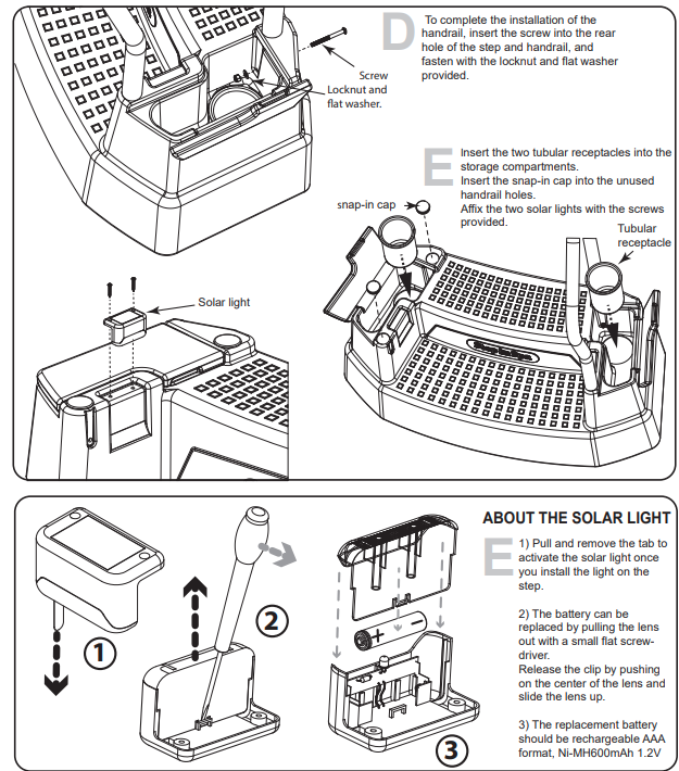 The Step-in-Spa hot tub spa step instalation guide . call western tub and pool 1-855-248-0777 for more products 