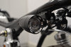 Black LED Custom Integrated Motorbike Indicators with Stop & Taillights - CNC Billet Aluminium