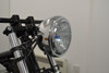 6" CHROME Mesh Grill H4 Retro Headlight for Project Cafe Racer Scrambler Motorbike